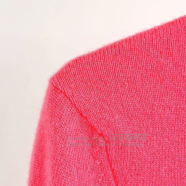 Chanel Chanel Rose-coloured knitted cardigan coat Size XS / US 0-2 / IT 36-38 - 3 Thumbnail