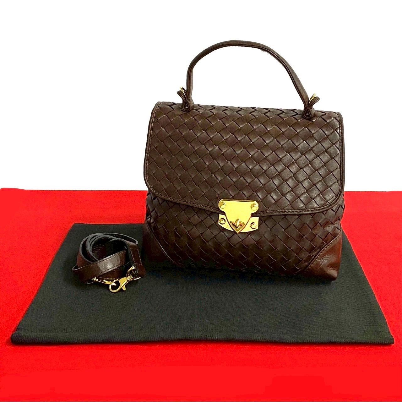 Bottega Veneta Shoulder Bag Brown Leather, Men's