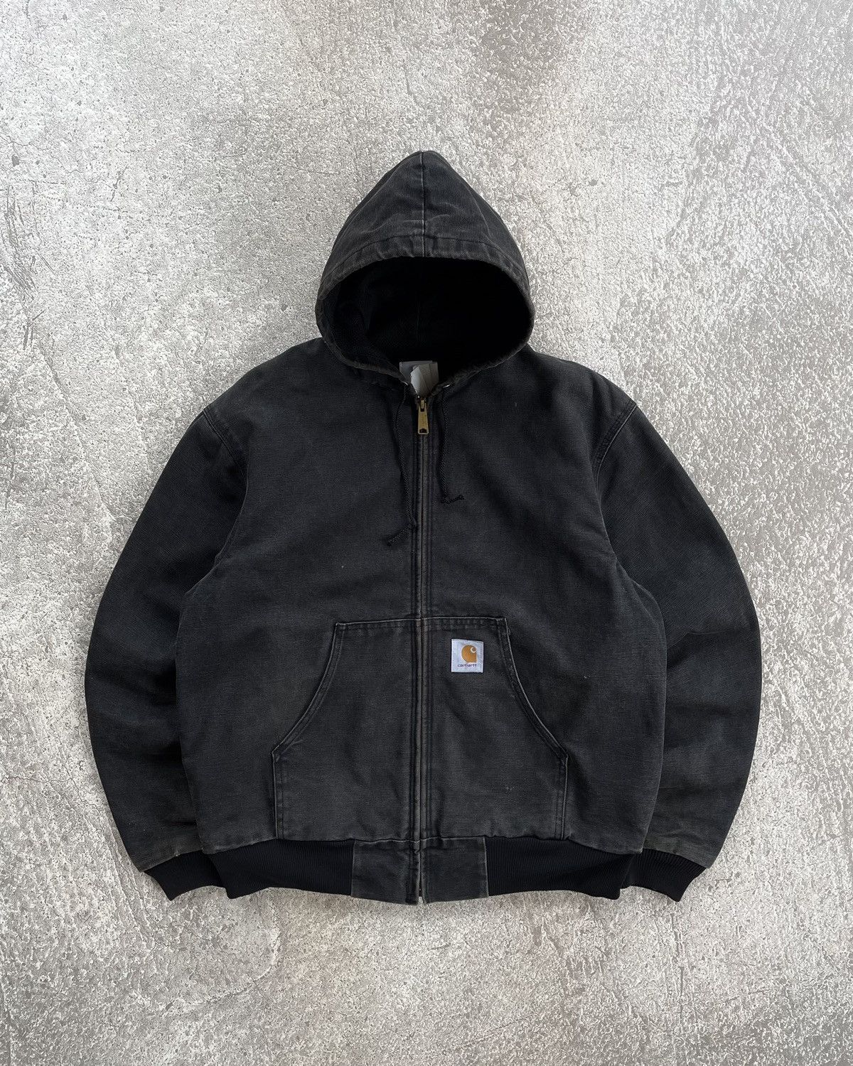image of Sunfaded 1990S Carhartt Jr105 Active Jacket in Black, Men's (Size Medium)