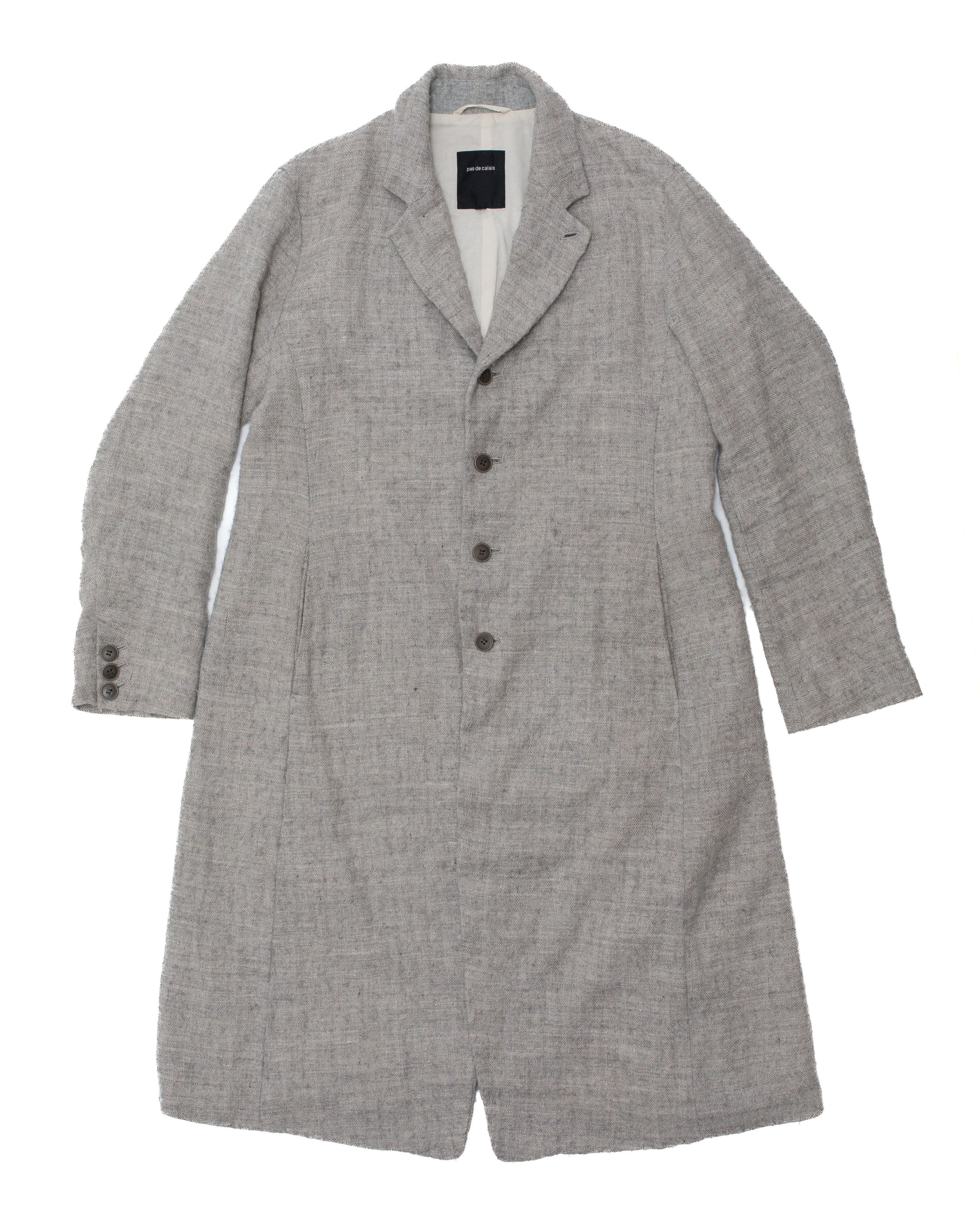 Pas de Calais PAS DE CALAIS Linen Wool Coat Size XS / US 0-2 / IT 36-38 - 1 Thumbnail