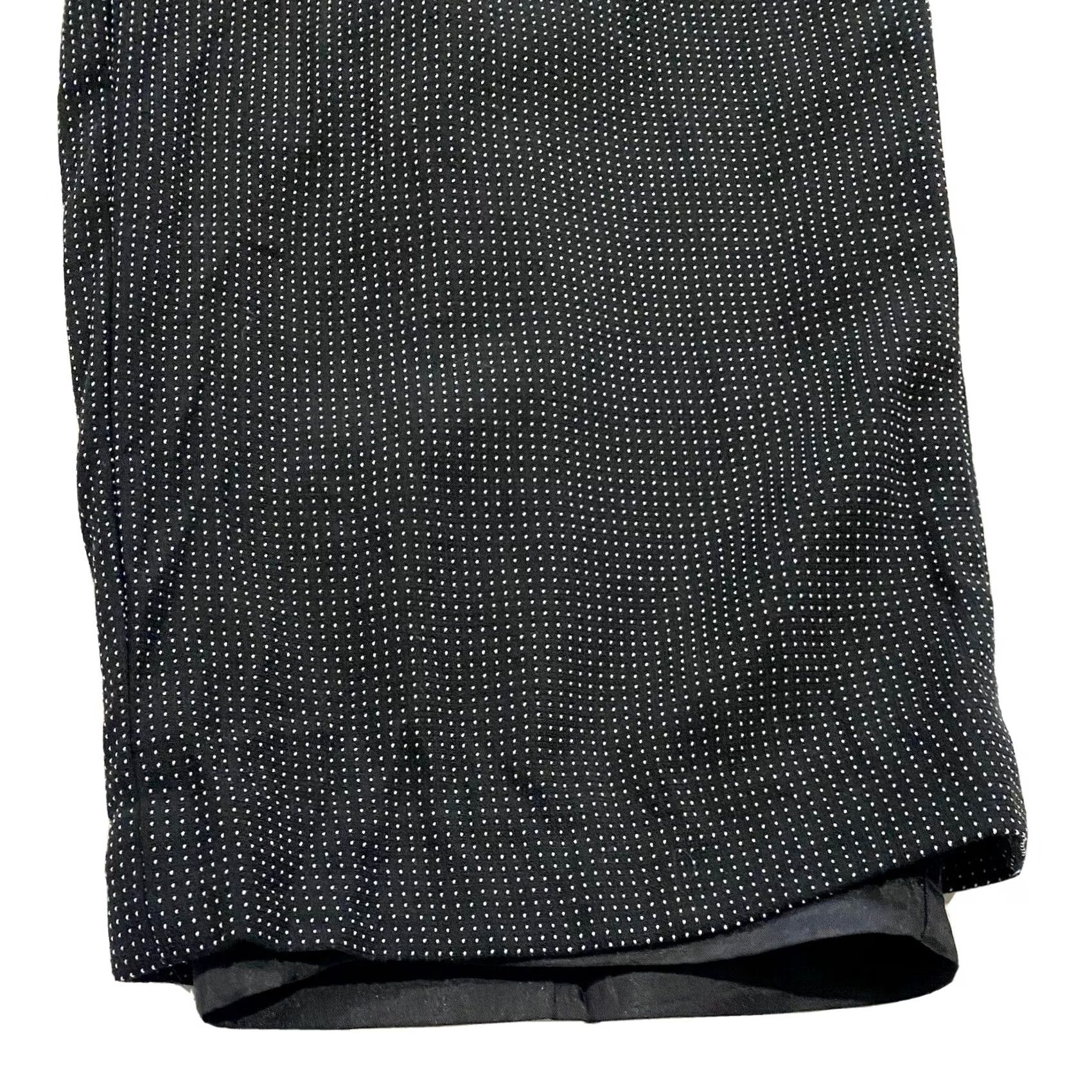 Talbots VINTAGE Talbots Dress Pants Black Wool Blend Dot Print Petites 8P Women’s Tapered Dress Pants Women’s Size 29" - 3 Thumbnail