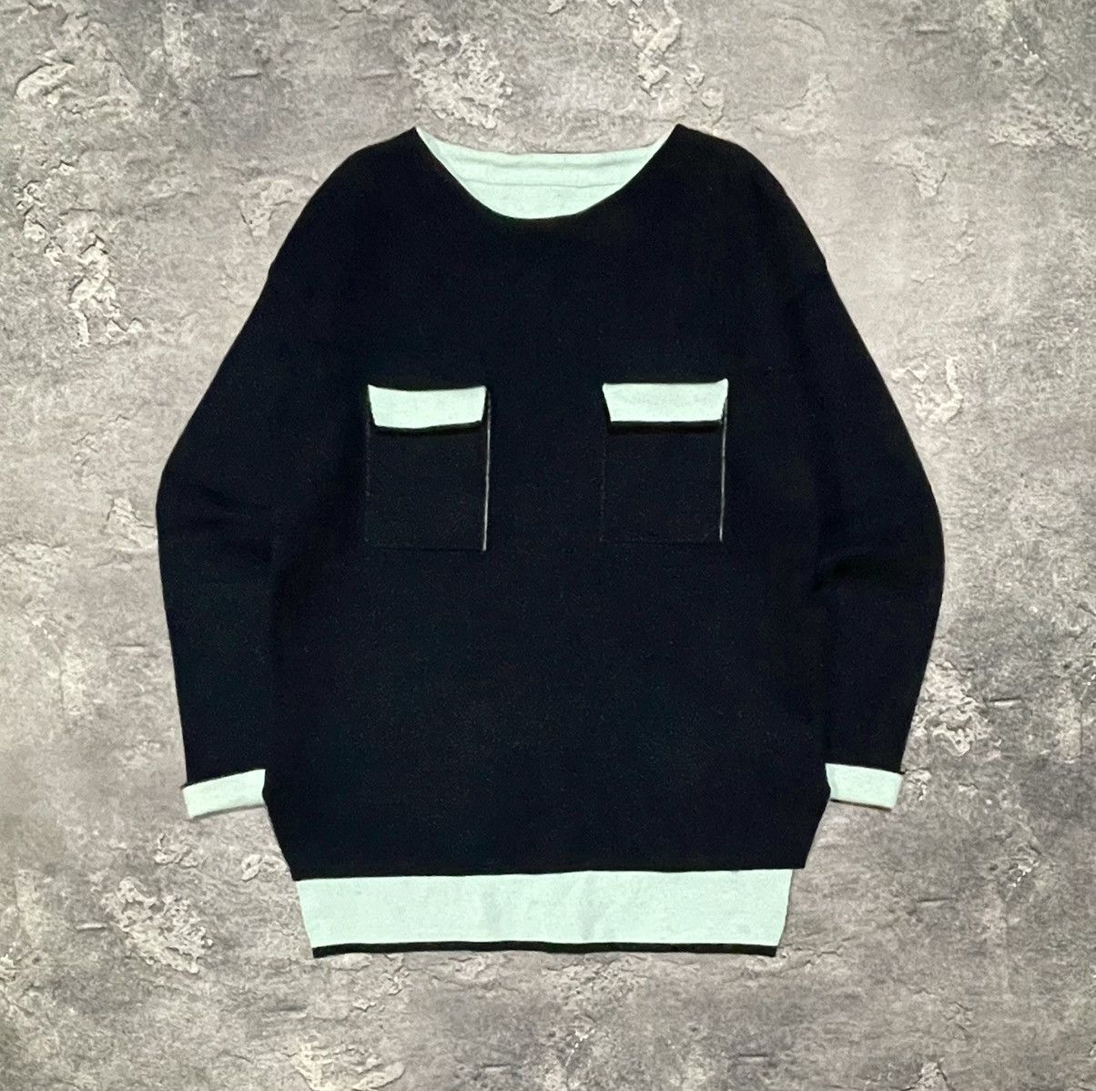 Celine × Vintage Vintage Celine Modele Depose Lana Wool Pocket Sweater Rare Size XS / US 0-2 / IT 36-38 - 1 Thumbnail