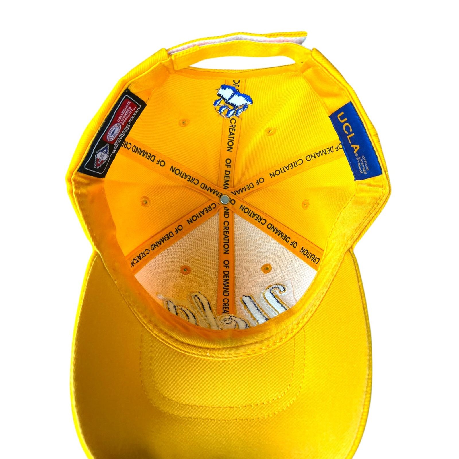 NCAA UCLA Bruins Mens Hat Cap Yellow One Size Adjustable NCAA Size ONE SIZE - 4 Thumbnail