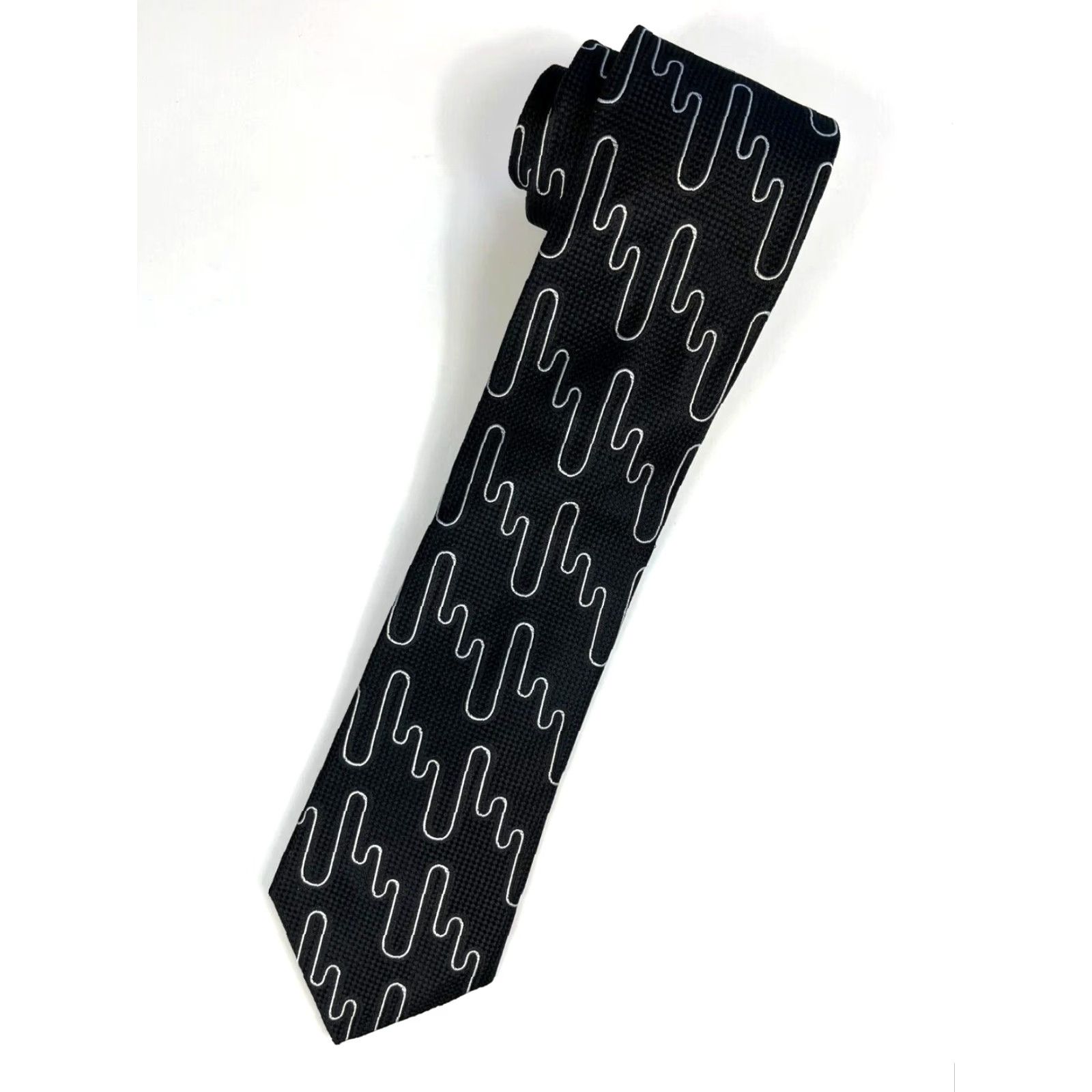 Robert Graham VINTAGE NWT Men's Robert Graham Luxury Silk Tie Abstract Made in USA Size ONE SIZE - 2 Thumbnail
