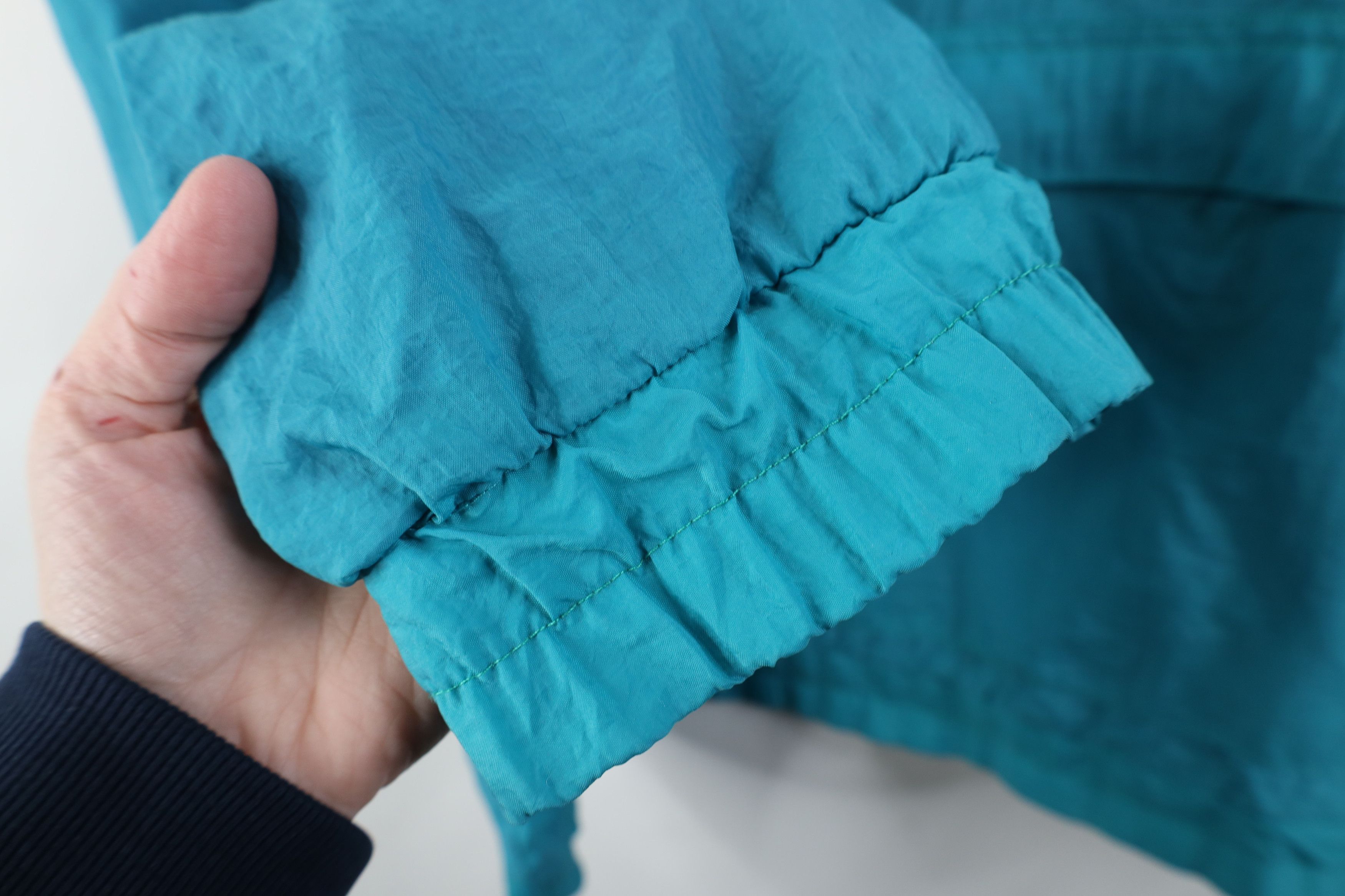 Vintage Vintage 90s Streetwear Packable Windbreaker Jacket Teal Size US XL / EU 56 / 4 - 9 Thumbnail