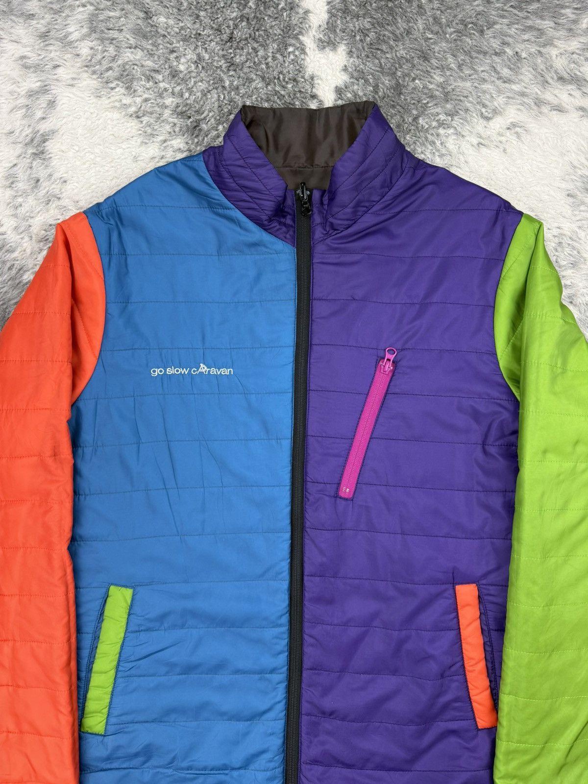 go slow caravan Go Slow Caravan Crazy Multicolor Reversible Jacket Size US L / EU 52-54 / 3 - 4 Thumbnail