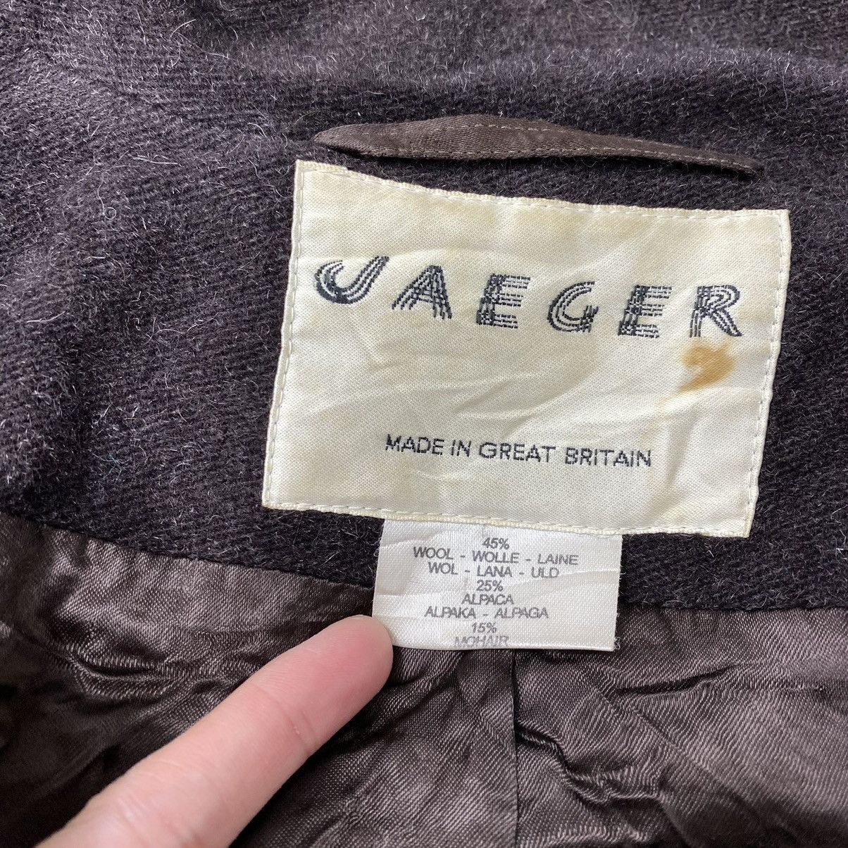 Jaeger Vintage 80s JAEGER Great Britain Pea Coat Size US L / EU 52-54 / 3 - 6 Thumbnail