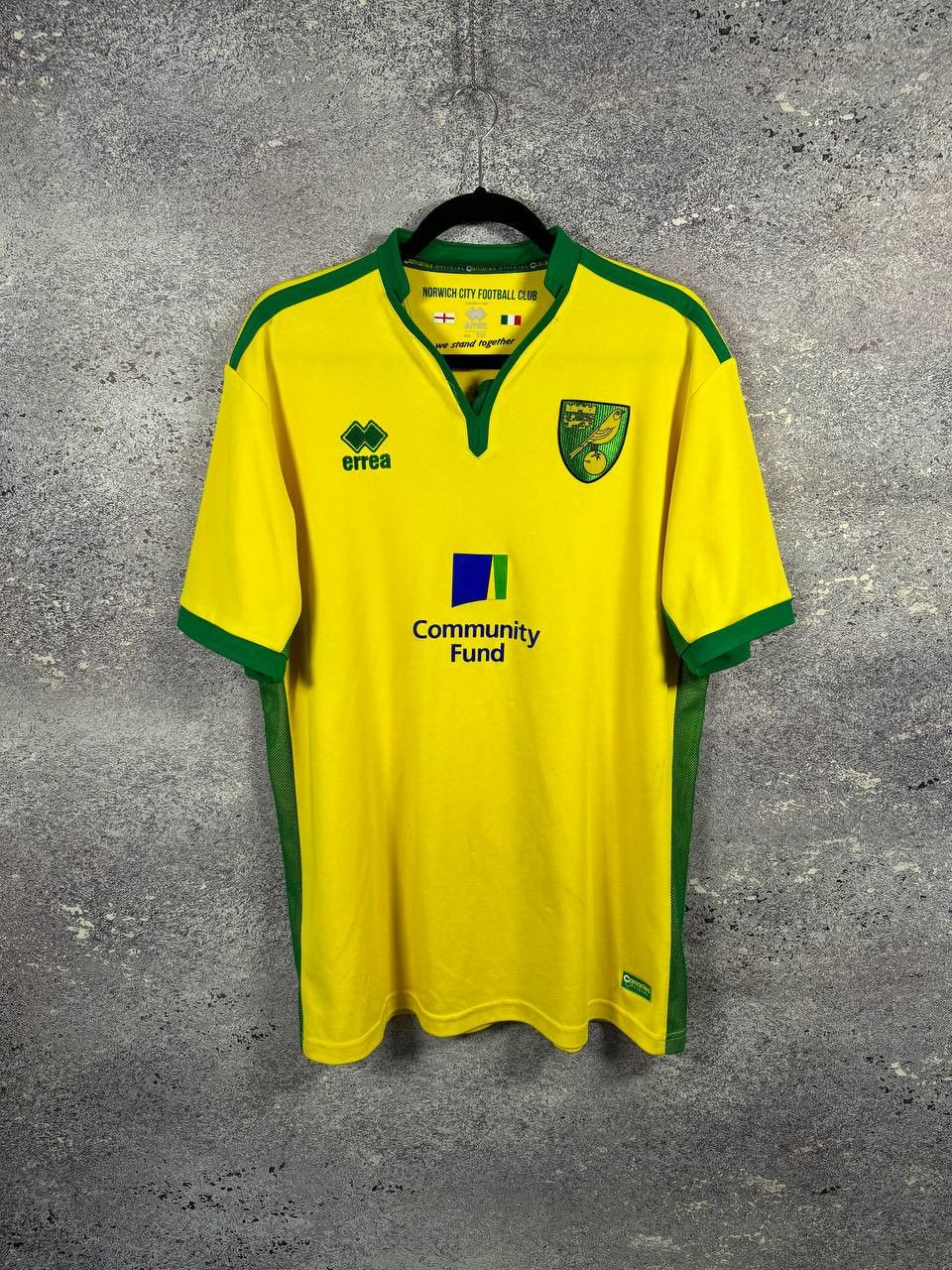 Errea × Vintage Vintage Norwich City 2016/17 Errea Soccer Jersey Size US XXL / EU 58 / 5 - 1 Thumbnail