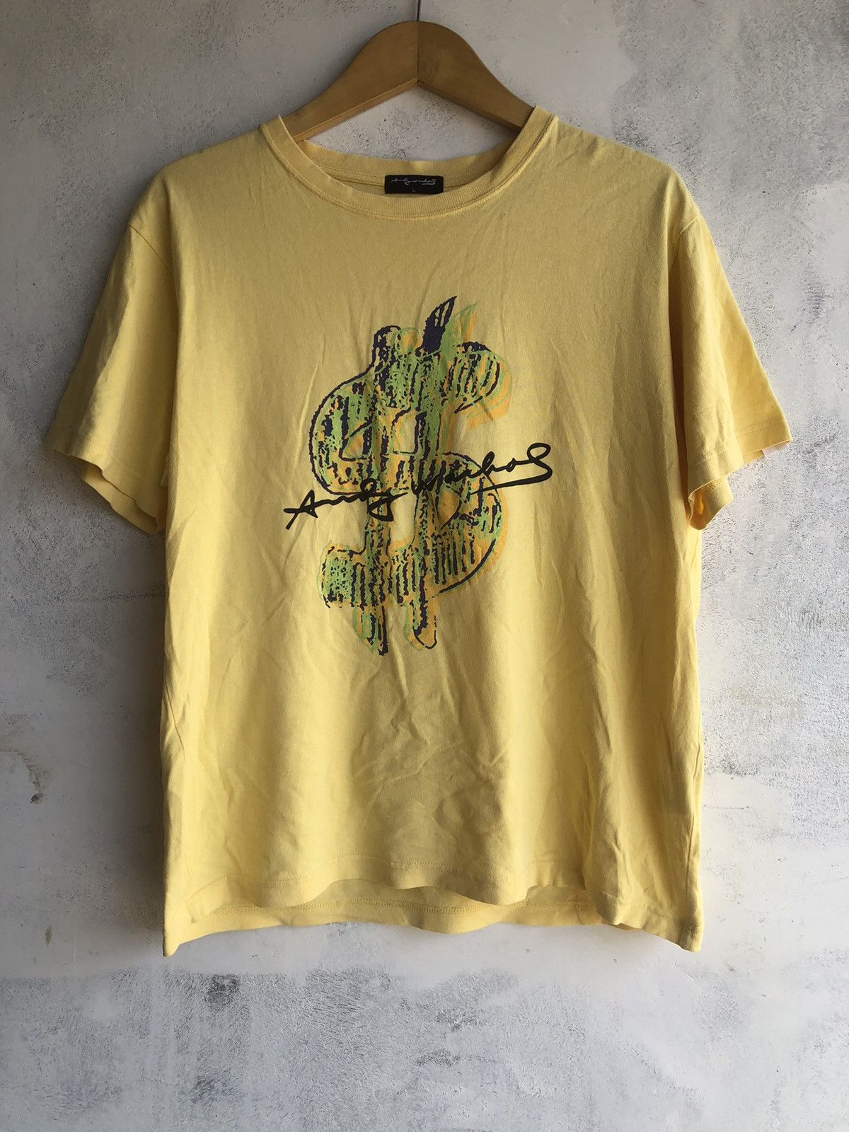 Andy Warhol Japanese Andy Warholl Dollars Big Logo Tshirt Tee Size US L / EU 52-54 / 3 - 1 Thumbnail