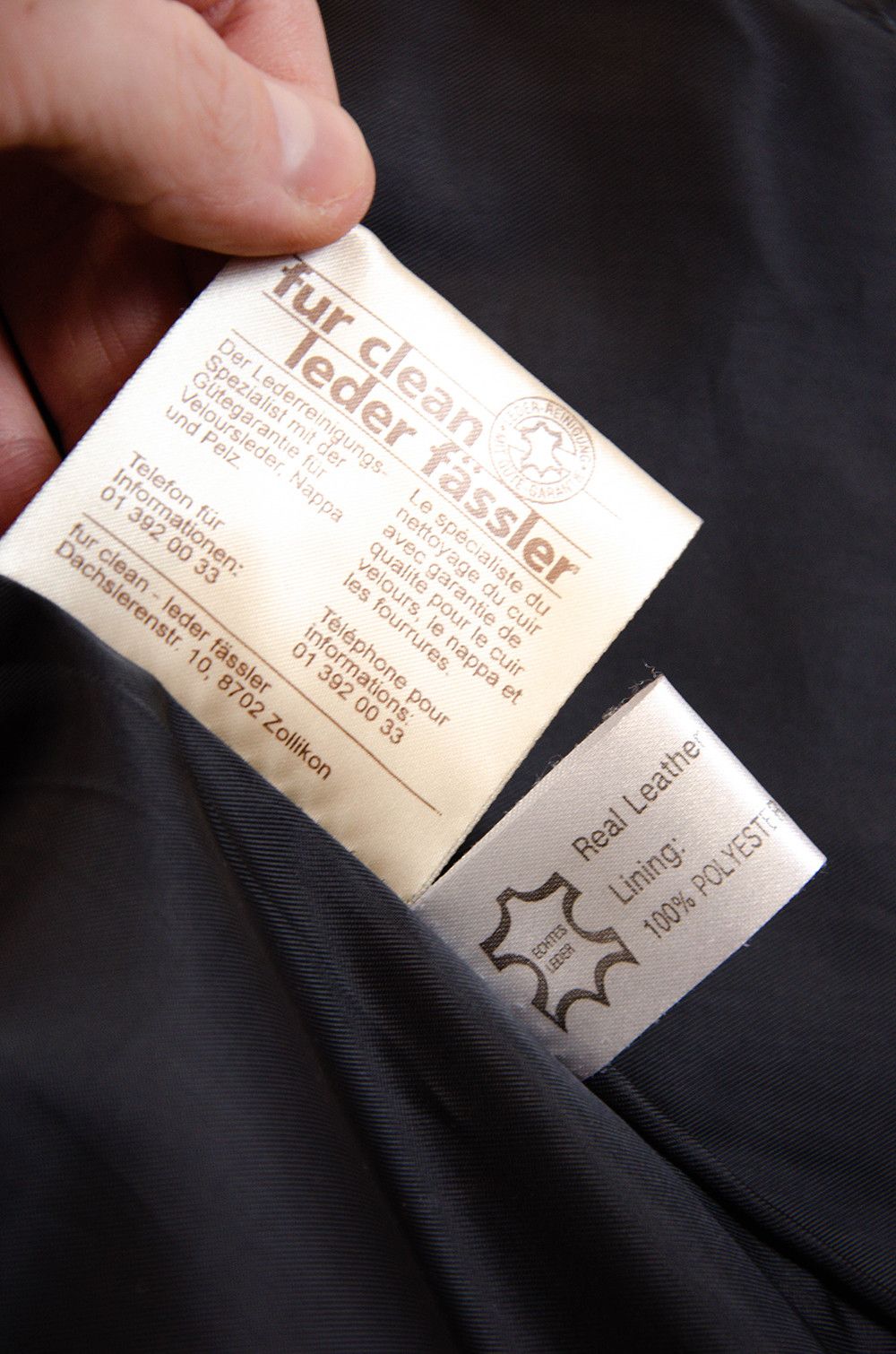 Vintage LEONARDO Vintage Leather Blazer S/M – Black Size S / US 4 / IT 40 - 11 Thumbnail