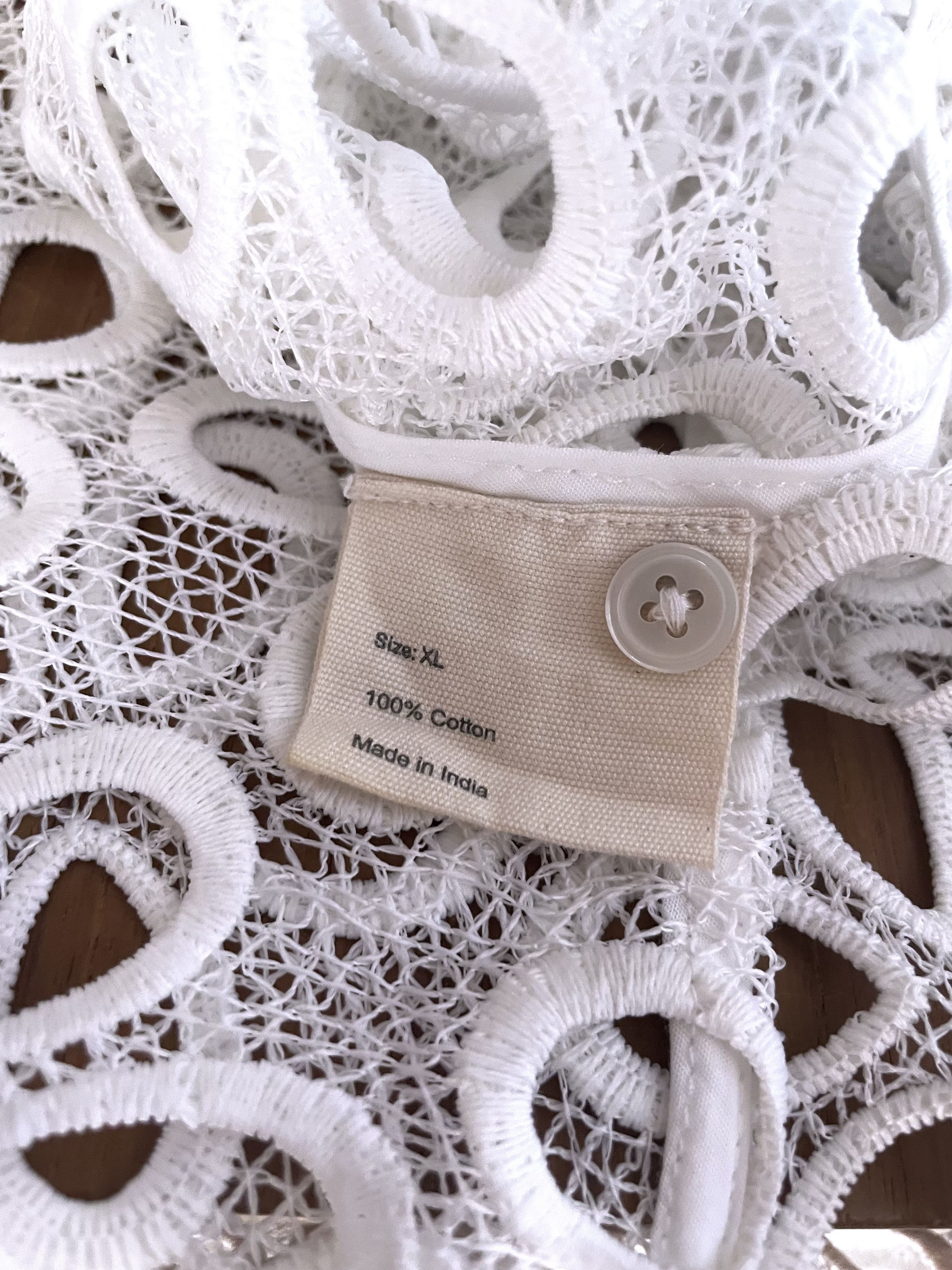 Bode BNWT PRIMROSE SUMMER DAISY FLORAL LACE BOWLING SHIRT Size US L / EU 52-54 / 3 - 7 Thumbnail
