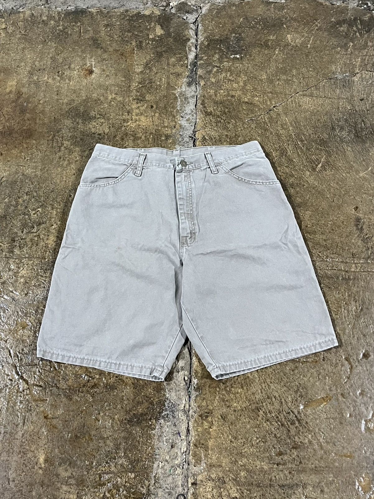 Carhartt × Vintage × Wrangler Crazy Carhartt Style Wrangler Workwear Skater Shorts Unique Size US 34 / EU 50 - 2 Thumbnail