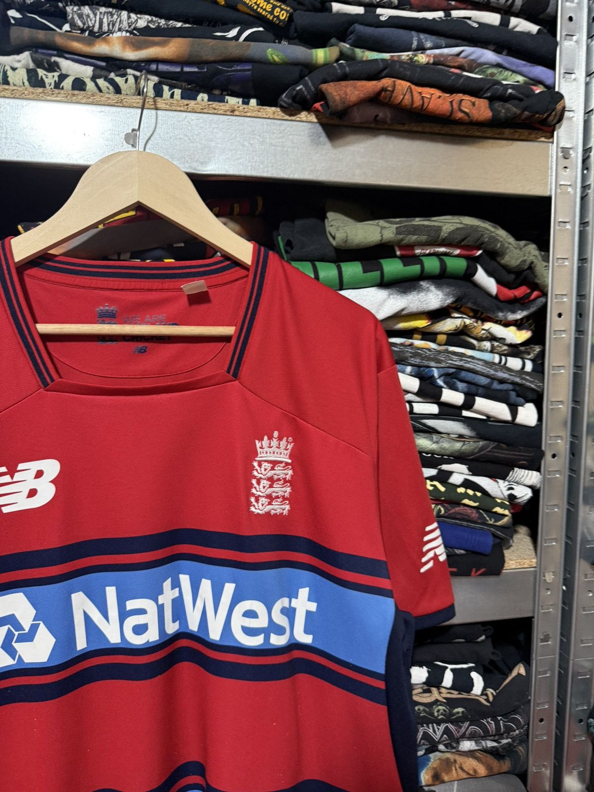 New Balance Vintage England Team Jersey Cricket Shirt New Balance Trikot Size US XXL / EU 58 / 5 - 4 Thumbnail