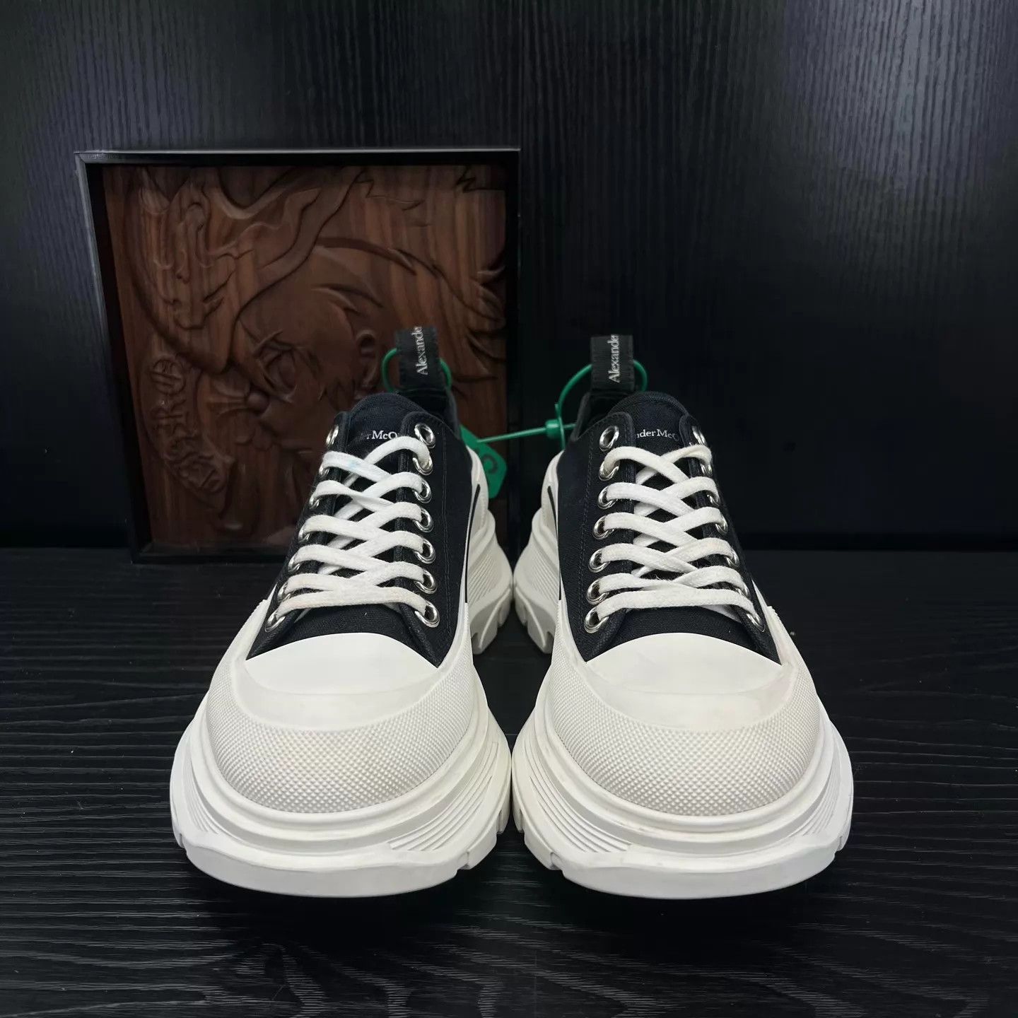 Alexander McQueen McQueen black & white Martin boots 38 like new Size US 7.5 / IT 37.5 - 4 Thumbnail