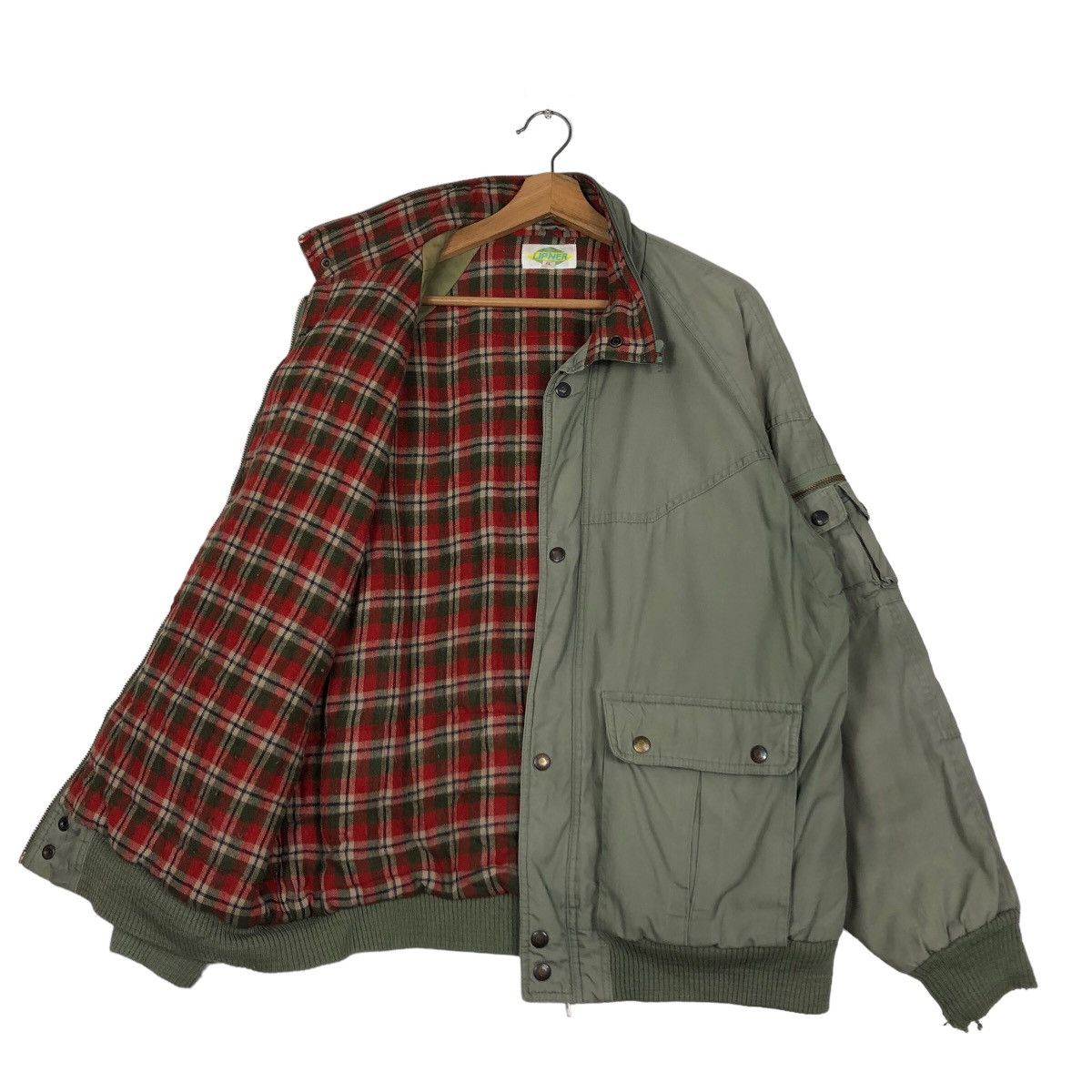 Japanese Brand 🔥Vintage Bomber Jacket Lipner Tartan Lining Issey Miyake Size US L / EU 52-54 / 3 - 11 Thumbnail