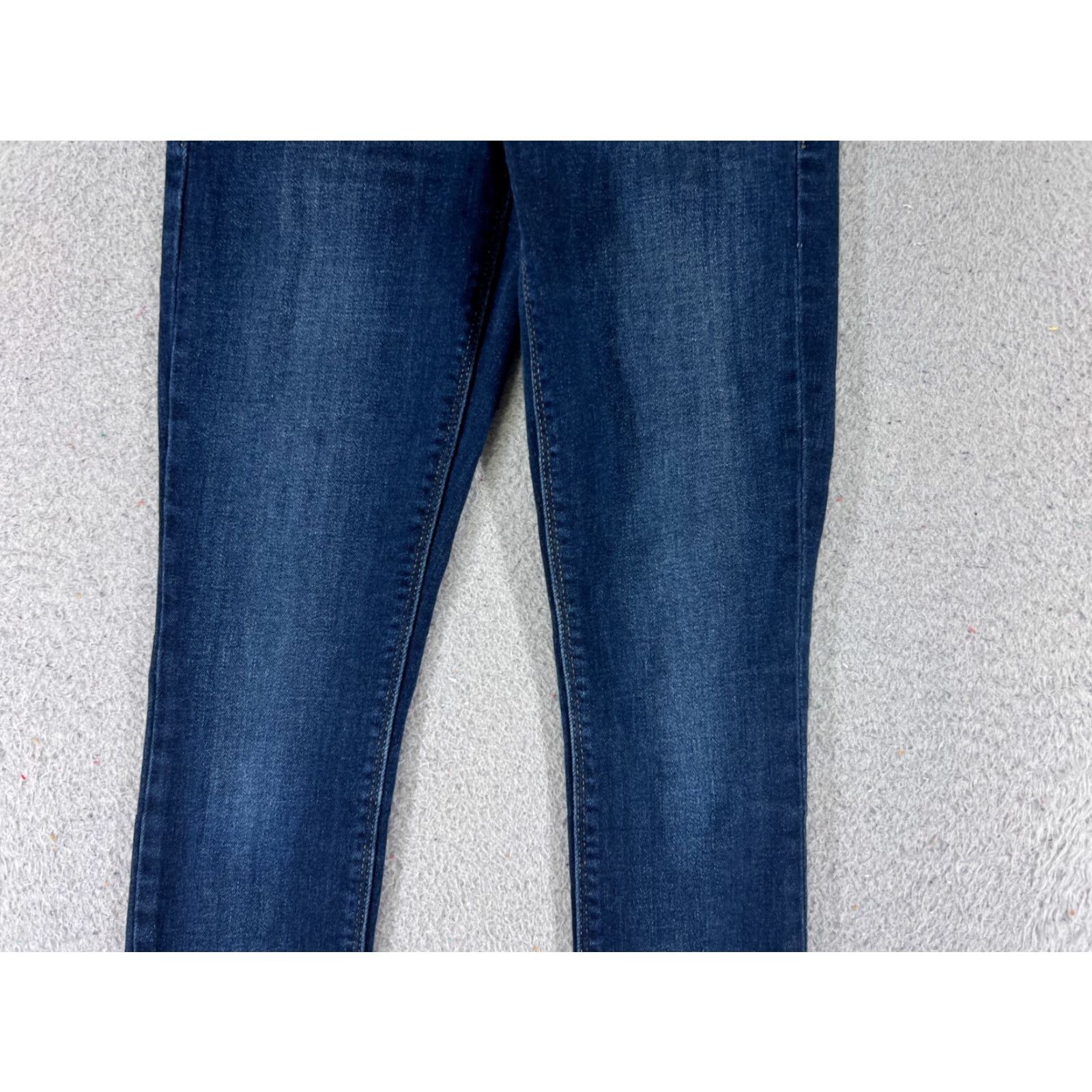 Lucky Brand Lucky Brand Jeans Women Blue Denim Skinny 00 Low Rise 27x23 5-Pocket Cotton Blend Vintage? No 90s Theme 23X27 Size 24" / US 00 / IT 34 - 3 Thumbnail