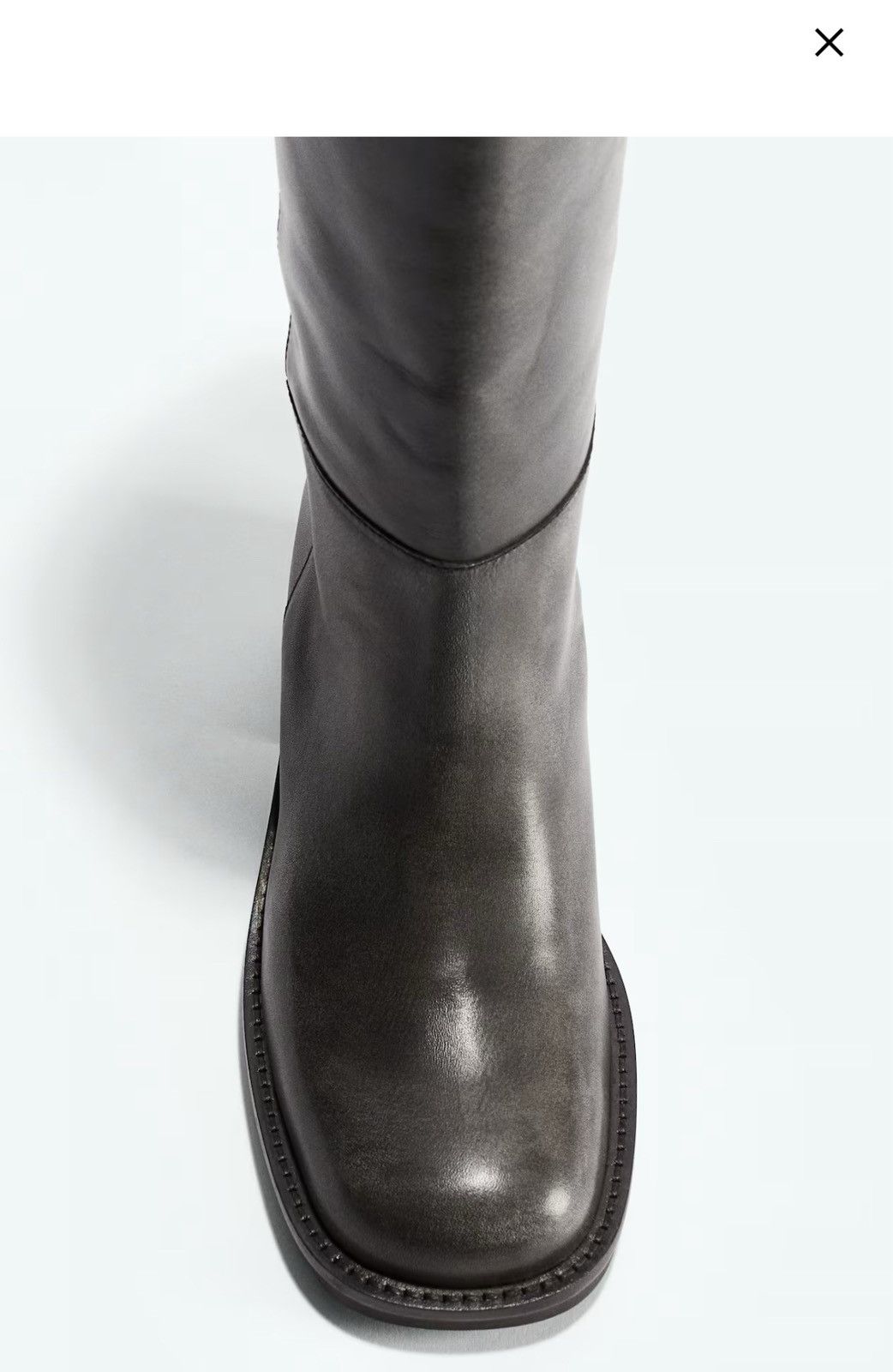 H&M H&M Rustic Gray Leather Size US 8 / IT 38 - 4 Thumbnail