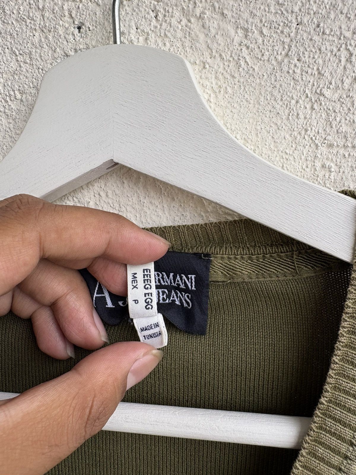 Giorgio Armani 90s Armani exchange military knit Size US M / EU 48-50 / 2 - 4 Thumbnail