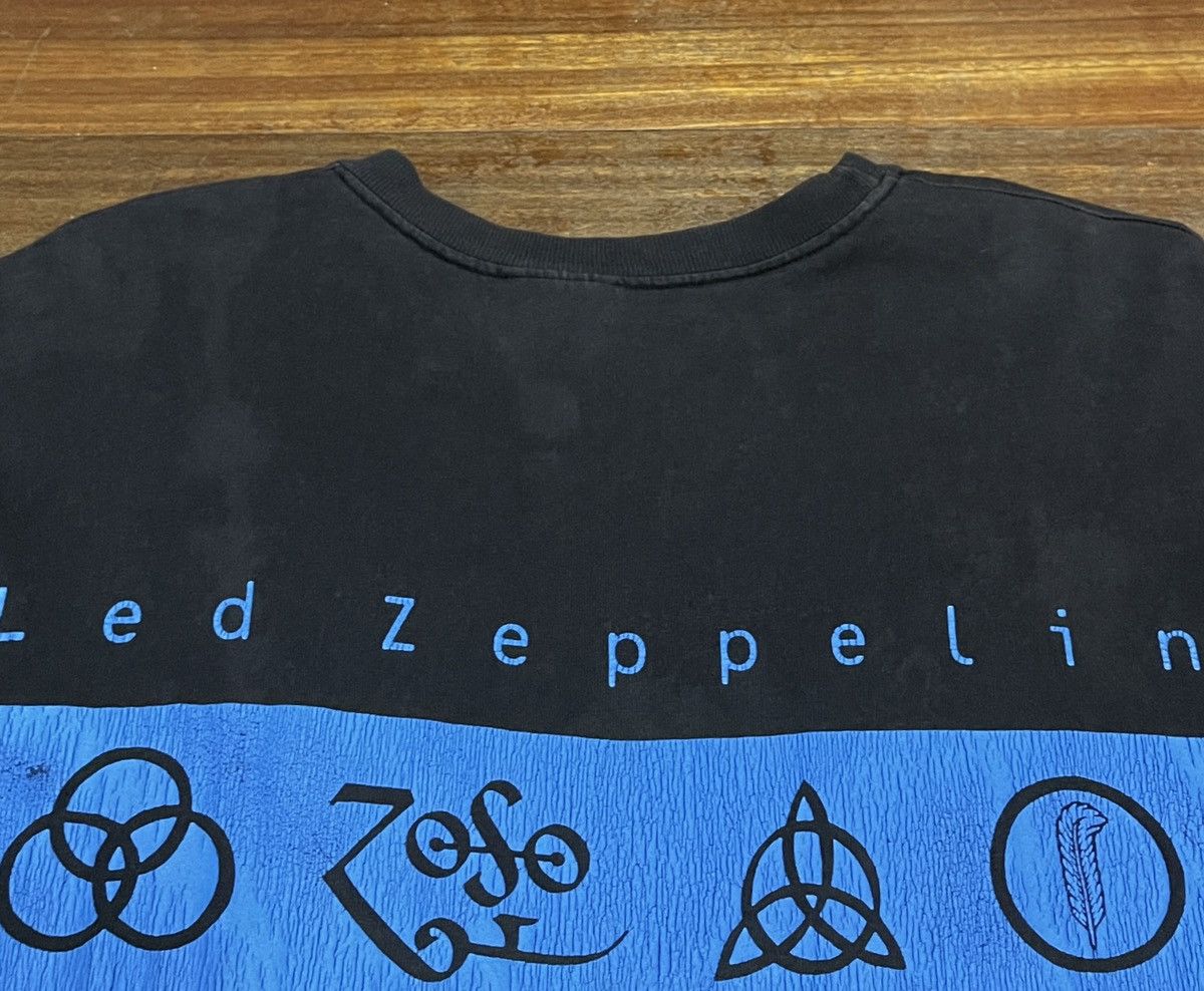 Band Tees × Led Zeppelin × Vintage Rare Design Vintage Rock Band Led Zeppelin T-shirt 1990s Size US L / EU 52-54 / 3 - 4 Thumbnail