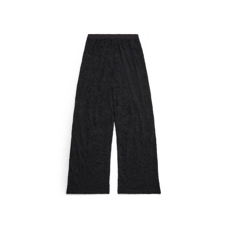 Balenciaga o1in1g0126 Dup / Mesh Baggy Sweatpants in Black Size 28" / US 6 / IT 42 - 6 Thumbnail
