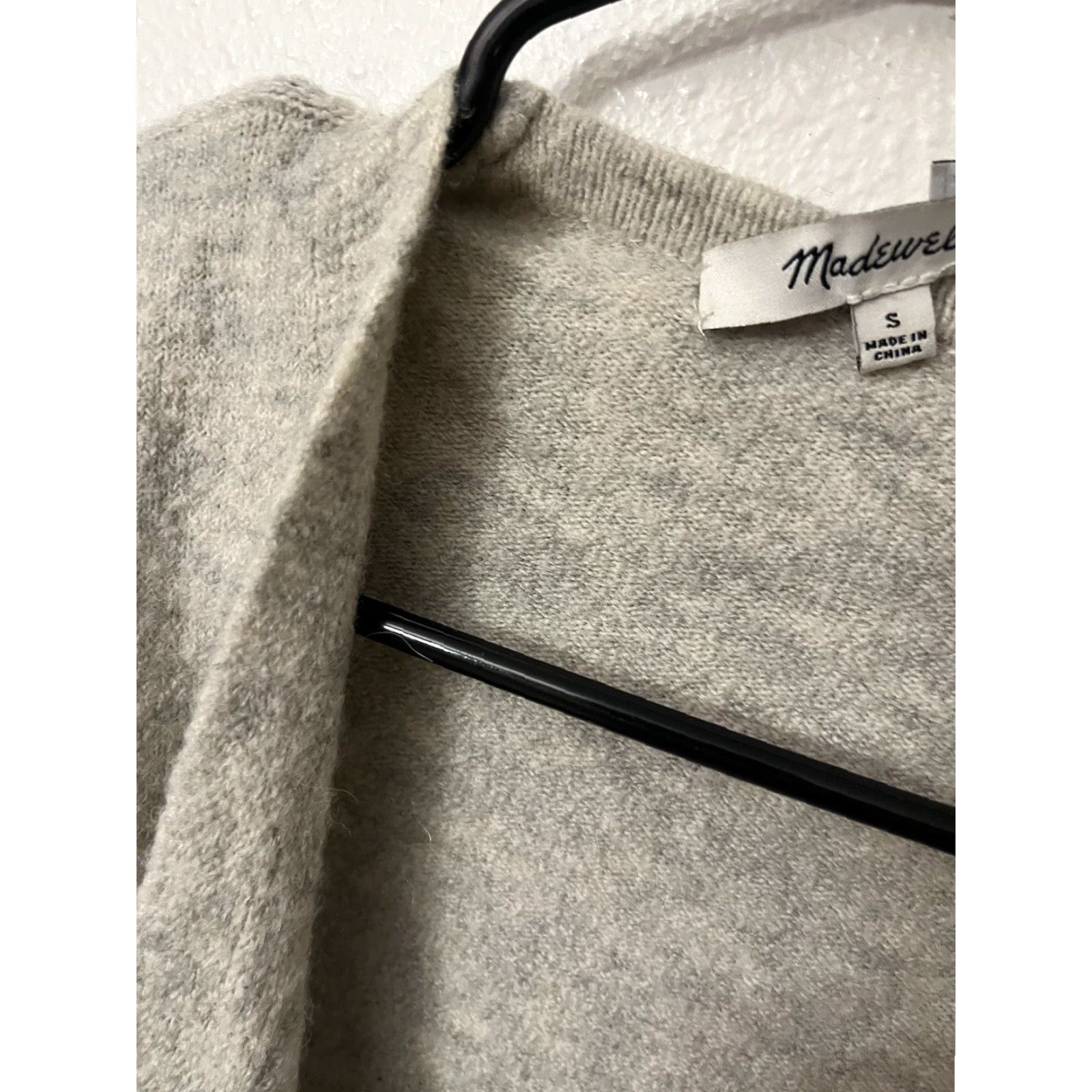 Madewell Madewell Ryder Cardigan Sweater Women's Small E0185 Alpaca Blend Gray Women's Size S / US 4 / IT 40 - 3 Thumbnail