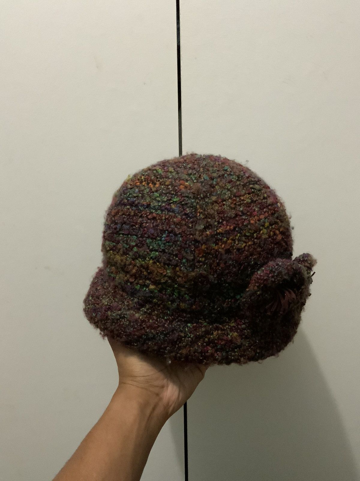 Japanese Brand Femne Rose Fur Maroon Japan Made Bucket Hat Size ONE SIZE - 2 Thumbnail