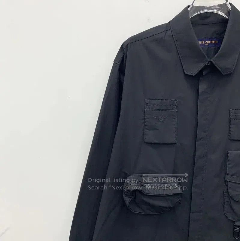 Louis Vuitton Louis Vuitton Black Cotton Men's Shirt . Size US M / EU 48-50 / 2 - 3 Thumbnail