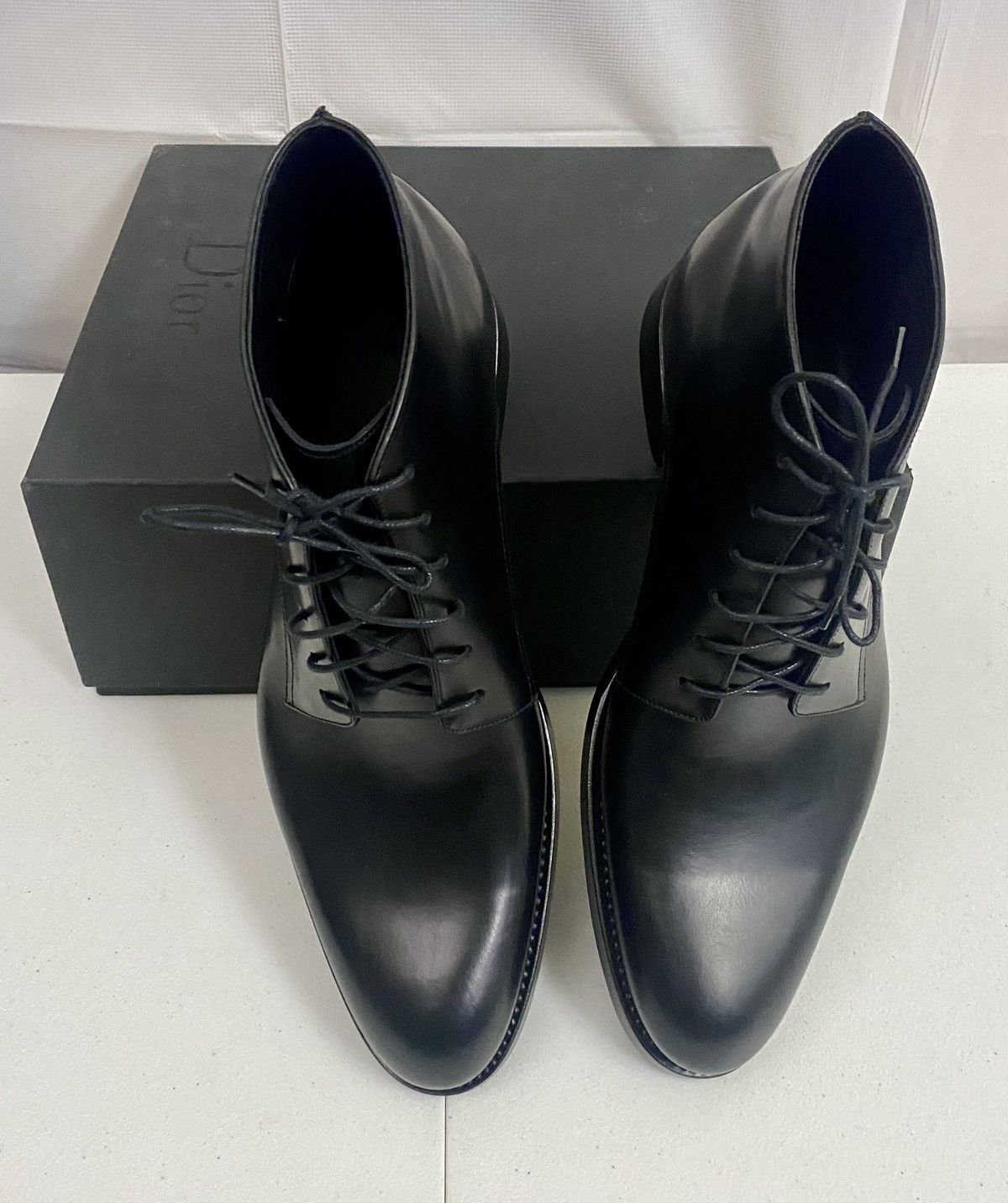 Dior Dior x Kris Van Assche Black Leather Lace Up Boots 11 NEW Size US 11 / EU 44 - 18 Thumbnail
