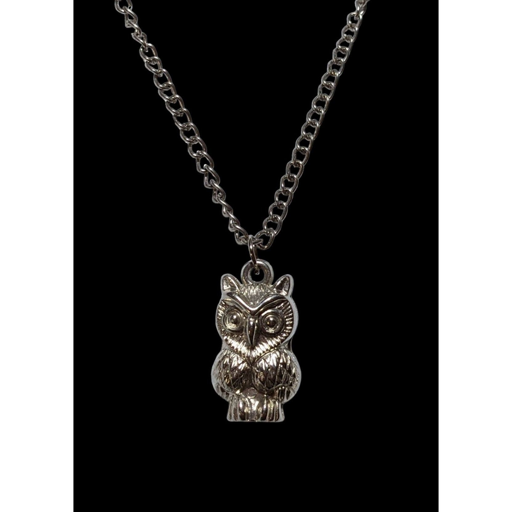 Other Silver Puffed Owl Necklace Size ONE SIZE - 3 Thumbnail