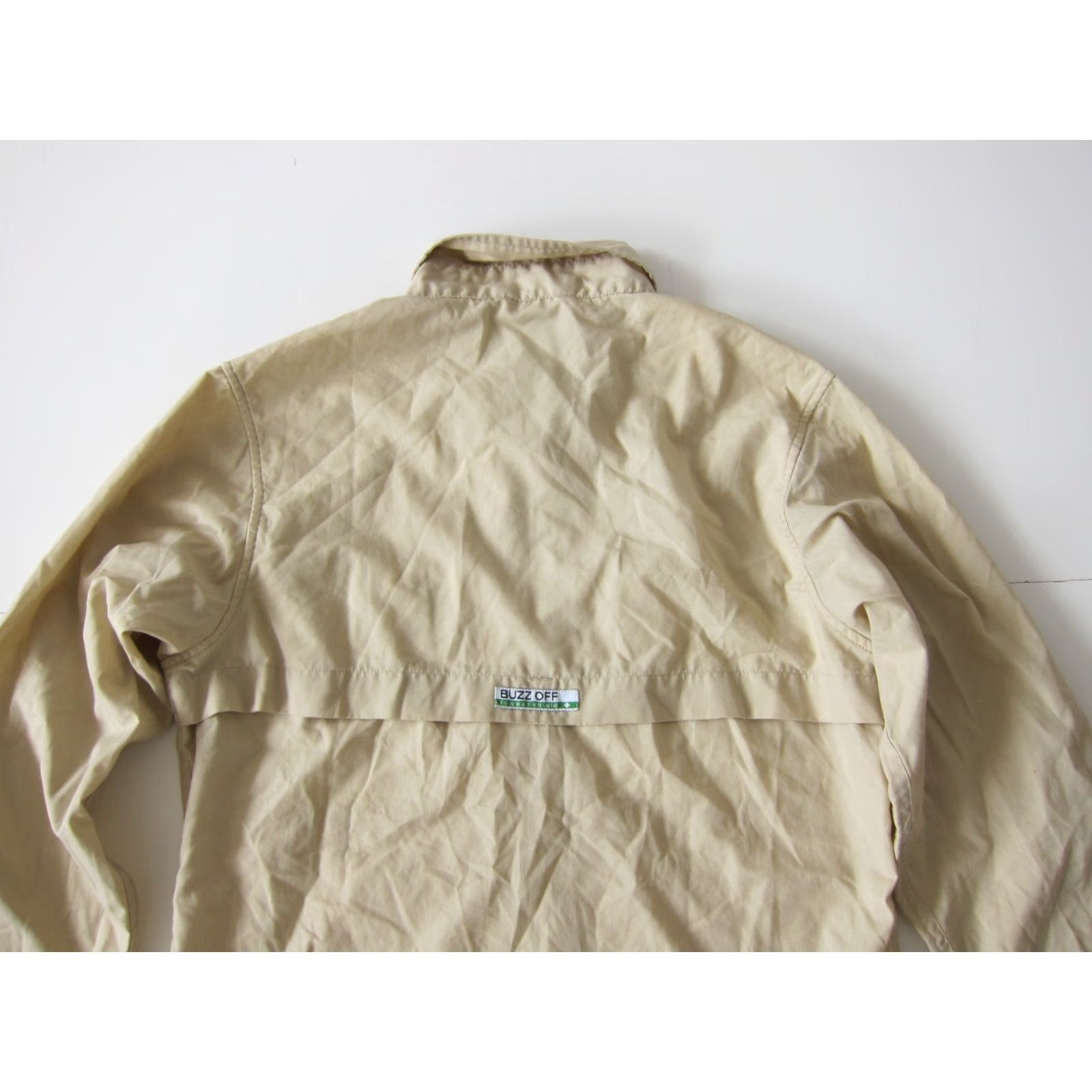 ExOfficio VINTAGE Exofficio Buzz Off Beige Brown Vented Zip Pocket Long Sleeve Button Shirt XS Size XS / US 0-2 / IT 36-38 - 6 Thumbnail