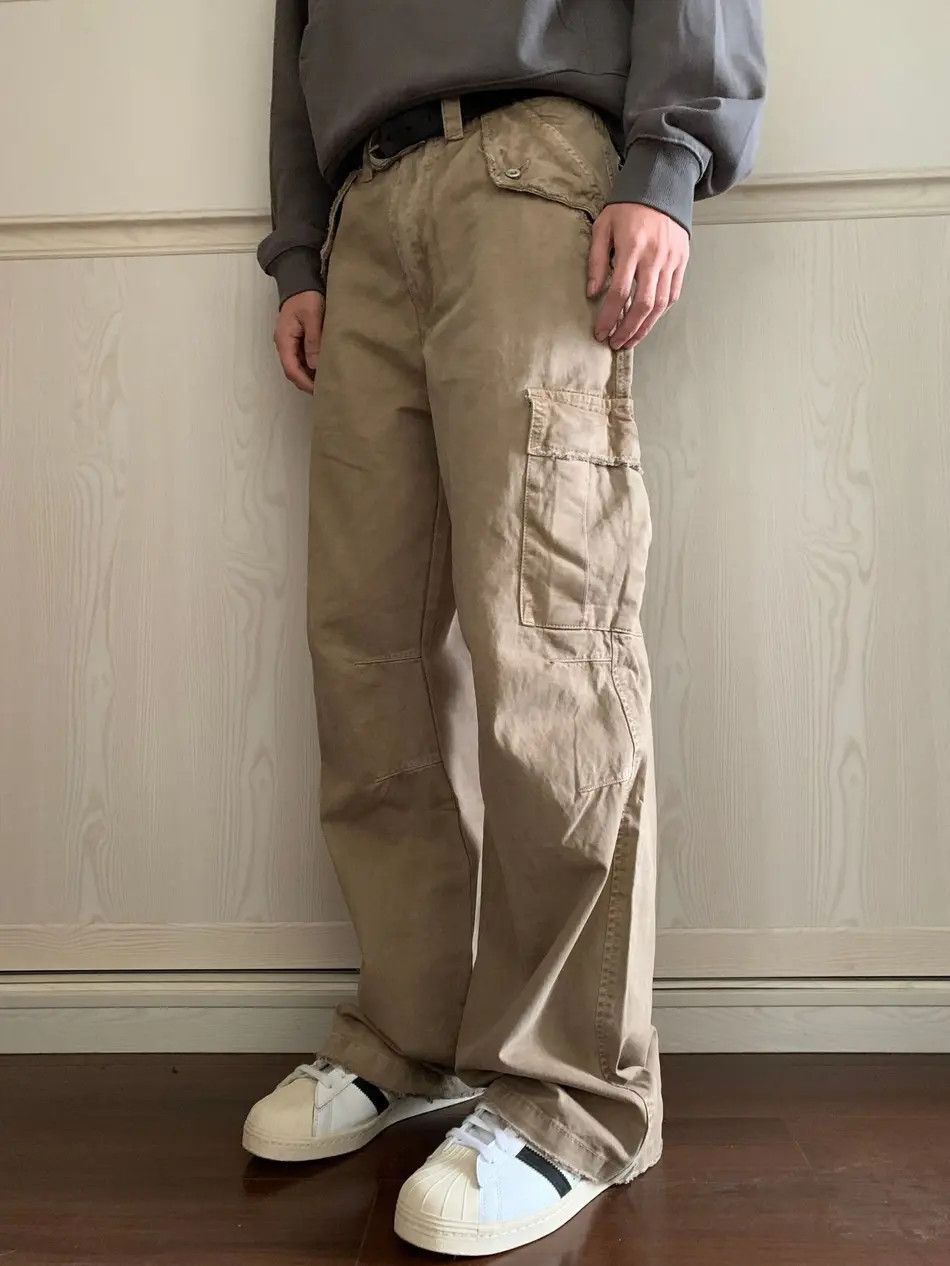 Japanese Brand × Jean Retro loose wax printed pocket jeans Size US 32 / EU 48 - 6 Thumbnail