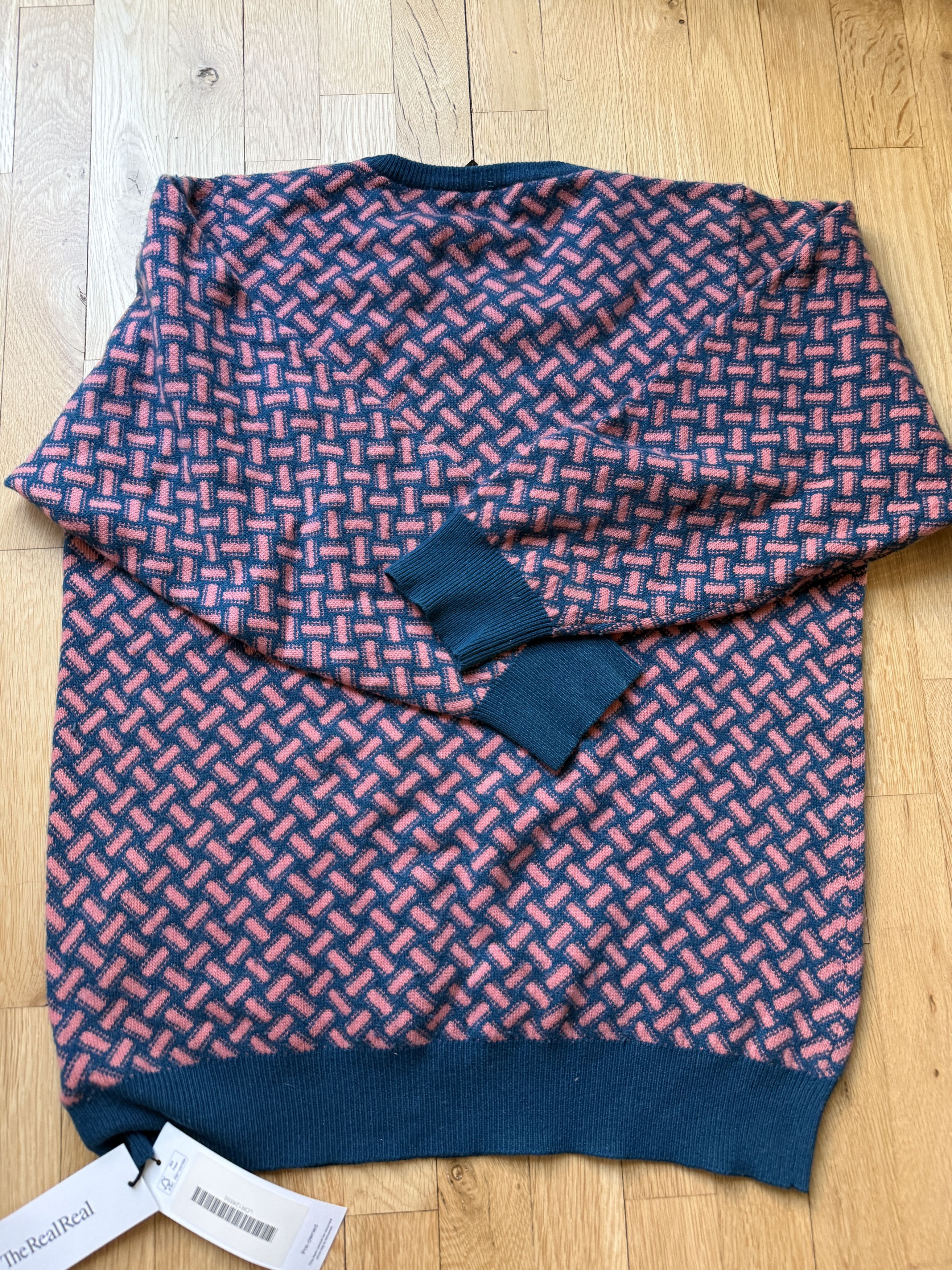 Loro Piana Loro Piana Pink and Turquoise Sweater Size US L / EU 52-54 / 3 - 3 Thumbnail