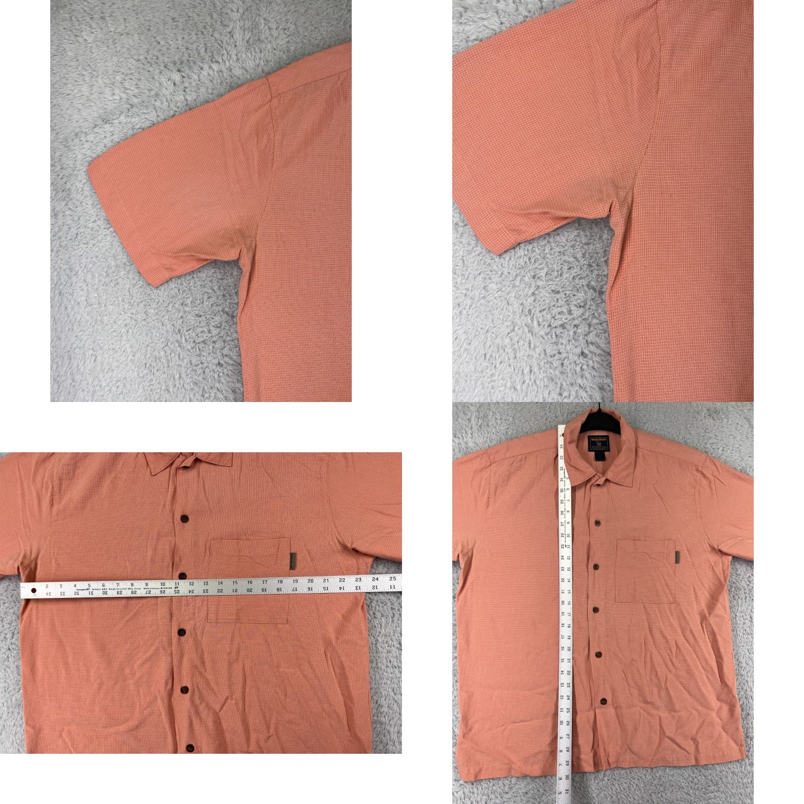 Vintage Woolrich Shirt Mens XL Orange Button-Up Pocketed Camp Outdoor casual Workwear 2000s Mens Size US XL / EU 56 / 4 - 8 Thumbnail