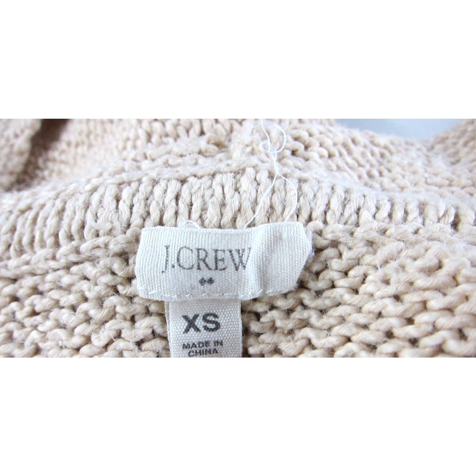 J.Crew J.Crew Pale Pink 100% Cotton Knit Long Sleeve Hooded Pullover Sweater XS Size XS / US 0-2 / IT 36-38 - 3 Thumbnail