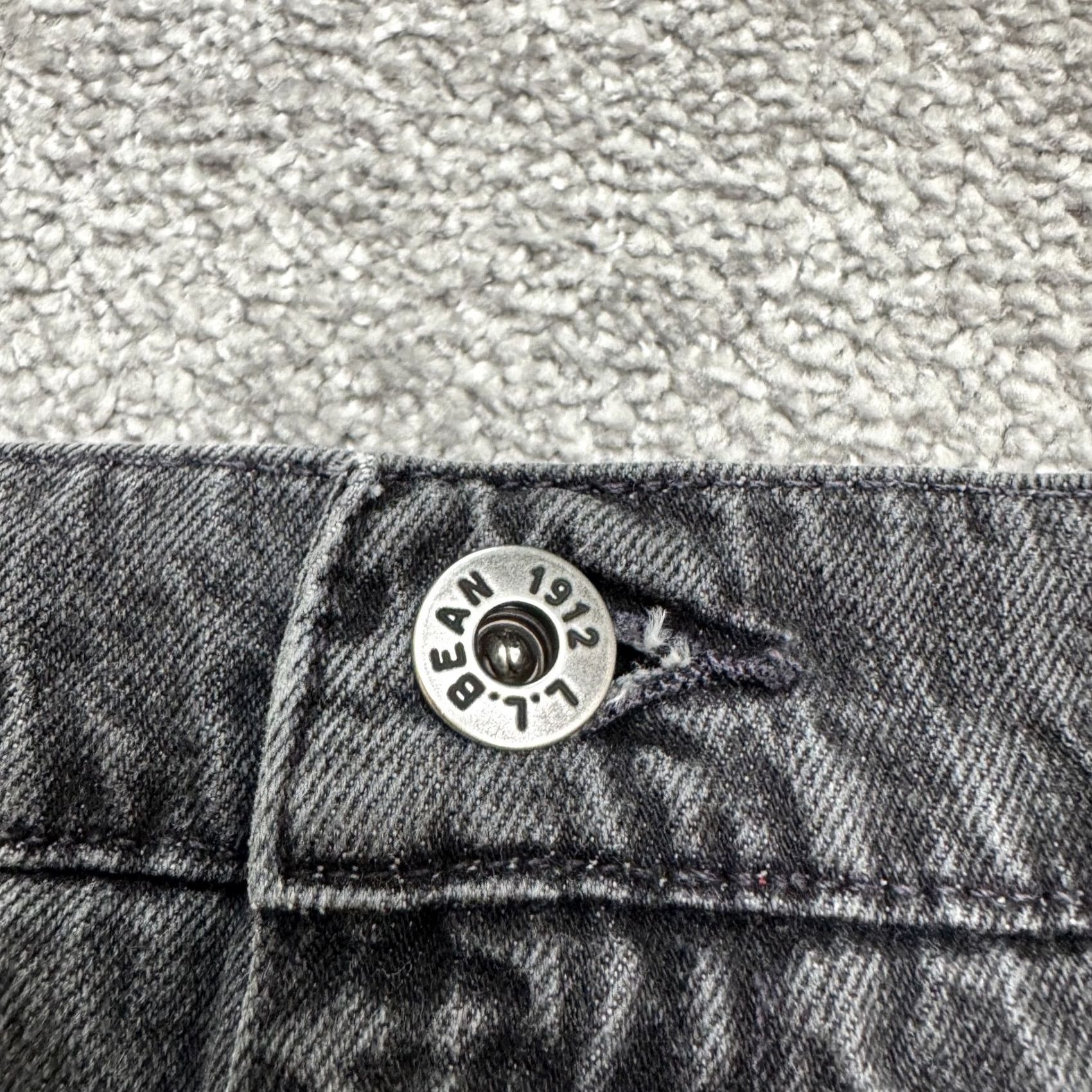 Vintage L.L. Bean Jeans Mens 38x30 Straight Denim 100% Cotton Black Classic Fit Size US 38 / EU 54 - 3 Thumbnail