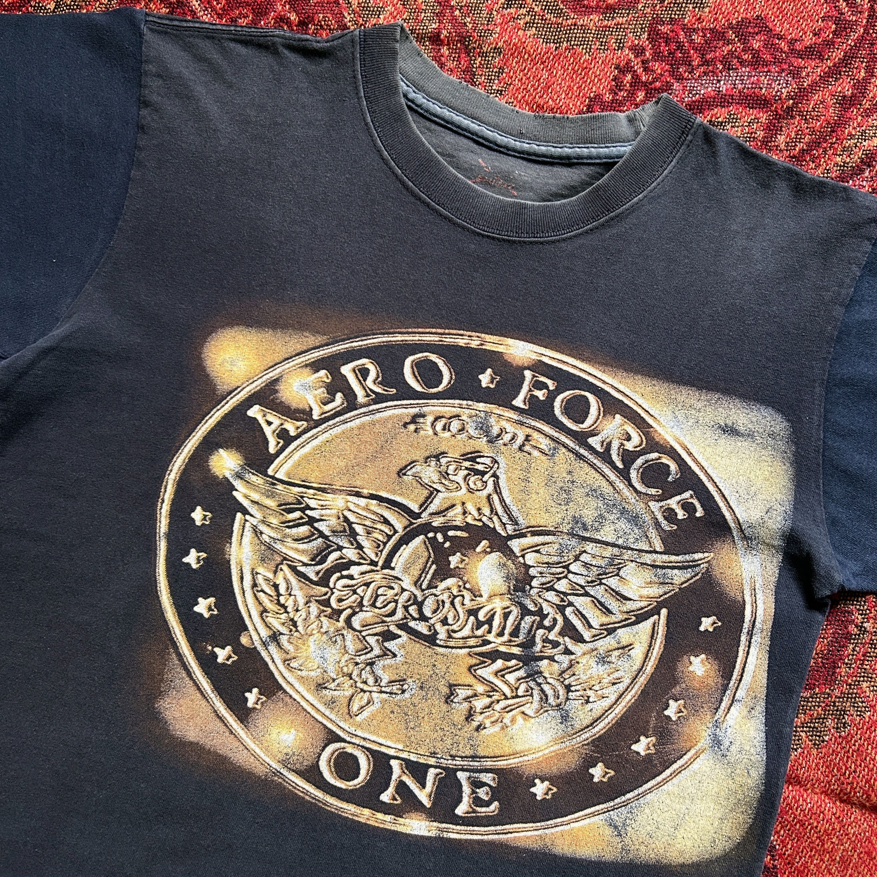 Vintage Vintage 2004 Aero Force One Aerosmith US Tour Tee Size US S / EU 44-46 / 1 - 3 Thumbnail