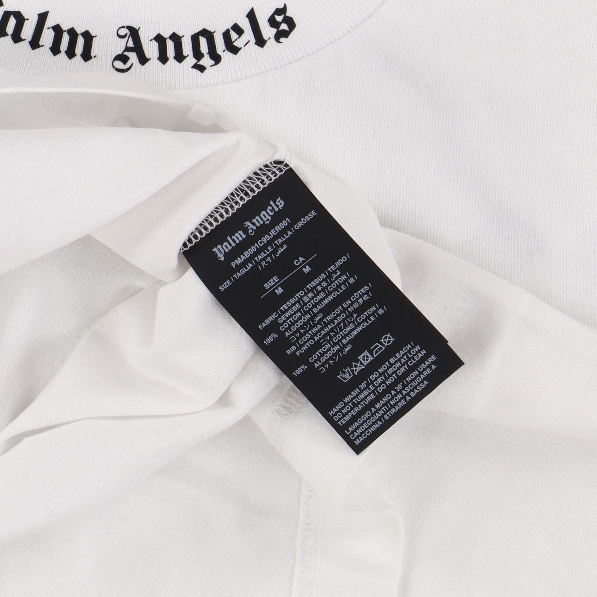 Palm Angels White Classic Logo Long Sleeve T-Shirt Size M / US 6-8 / IT 42-44 - 7 Thumbnail
