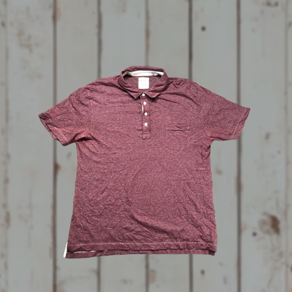 Billy Reid Billy Reid Polo Shirt Mens 2XL Red Stripe Jersey Pocket Short Sleeve Casual Size US XXL / EU 58 / 5 - 1 Thumbnail
