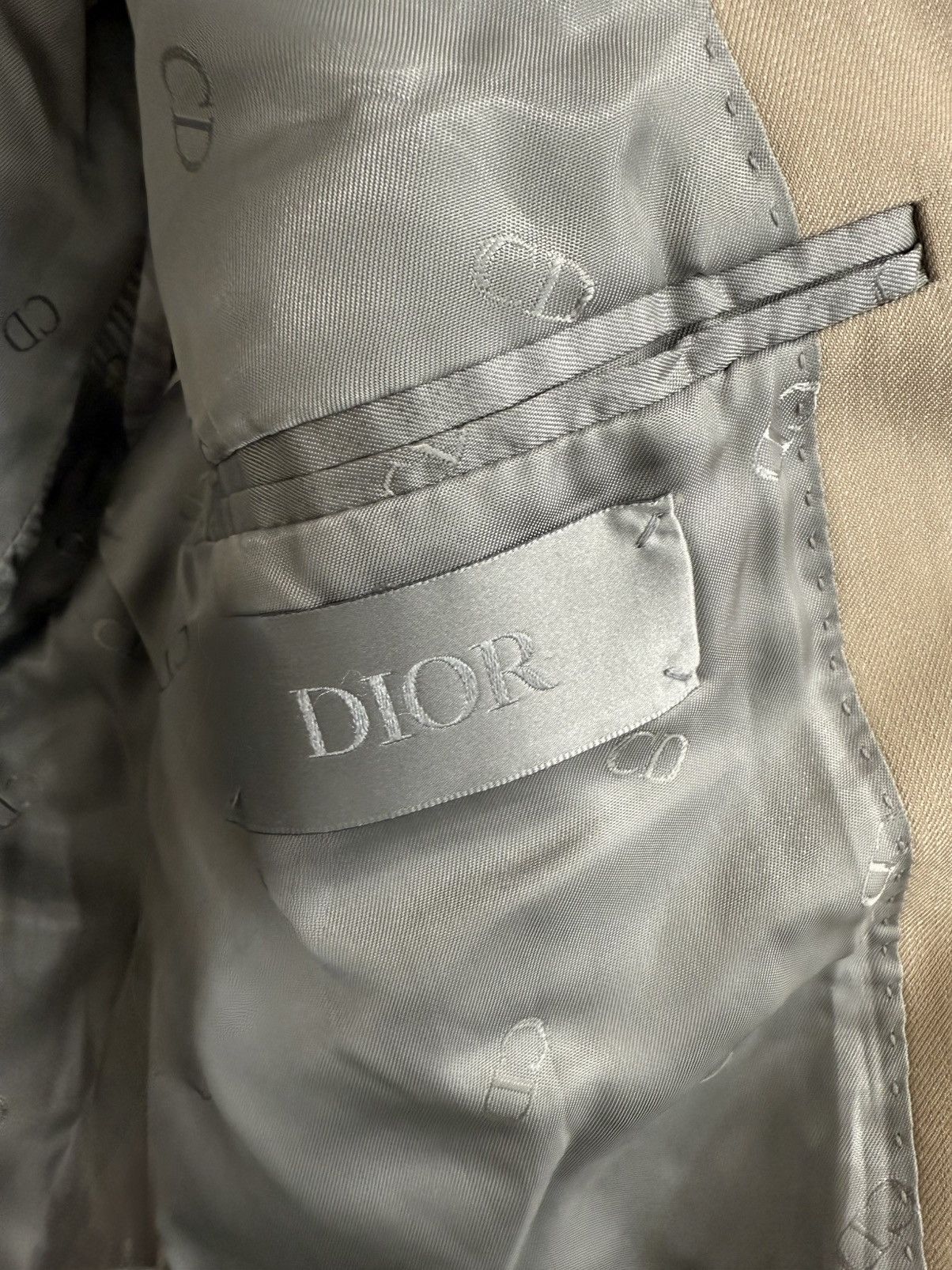 Dior Dior beige double breasted blazer jacket 48 Size 48R - 5 Thumbnail