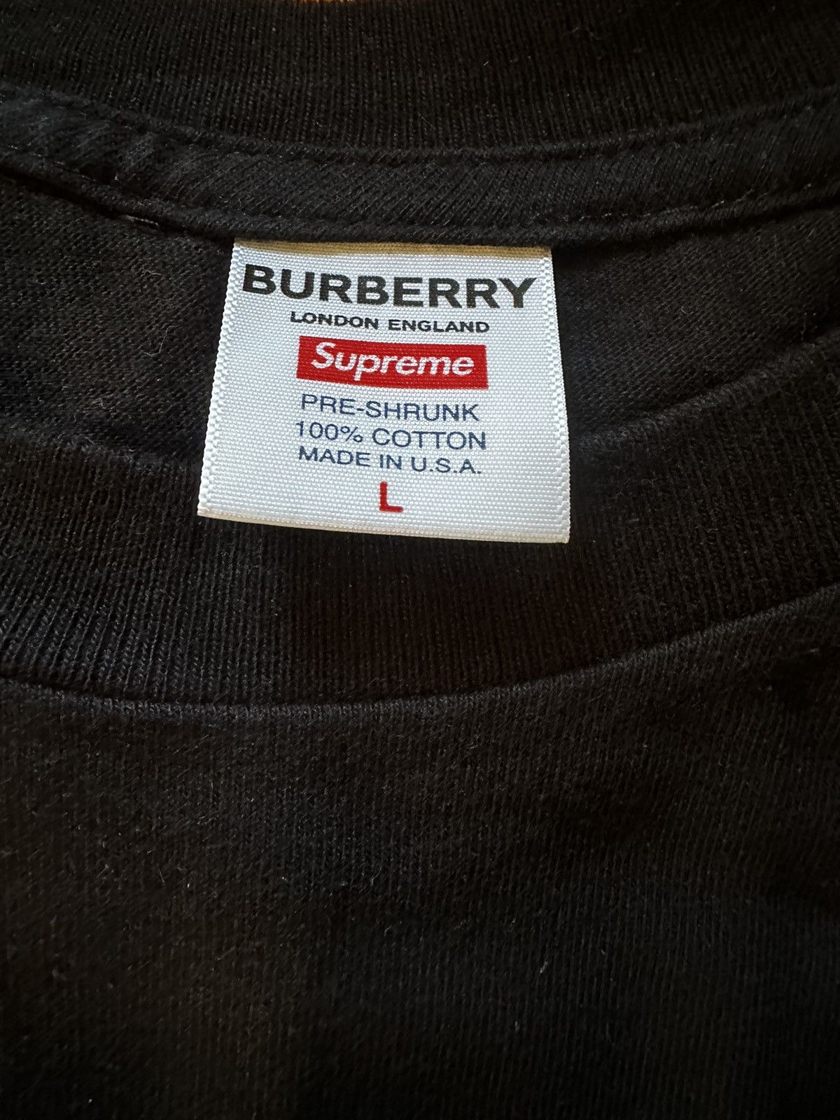 Burberry × Supreme Supreme Burberry Box Logo Size US L / EU 52-54 / 3 - 2 Thumbnail