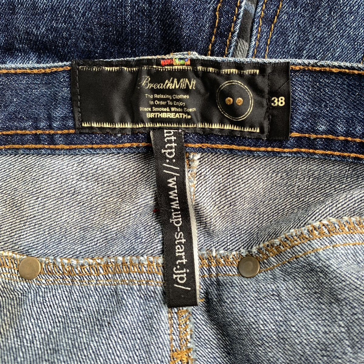 Japanese Brand Rare Japanese Brand BRTH Breathmint Double Layered Jeans Size US 31 - 13 Thumbnail