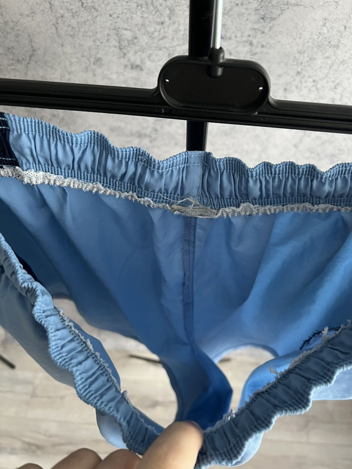 Nike Vintage Nike Nylon Shorts 2000s Mini Swoosh Blue Sportswear Size US 34 / EU 50 - 12 Thumbnail