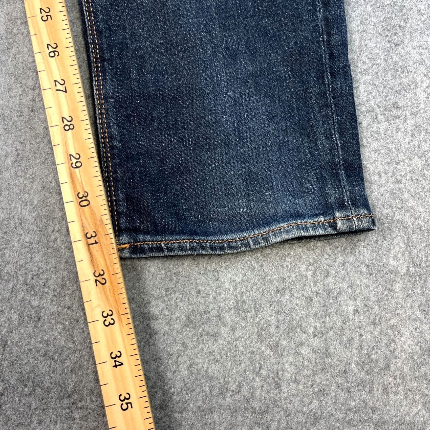 Hugo Boss HUGO BOSS Jeans Maine 3 32x32 Dark Wash Blue Tapered Slim 5-Pocket Denim Cotton Elastan Men Size US 32 / EU 48 - 4 Thumbnail
