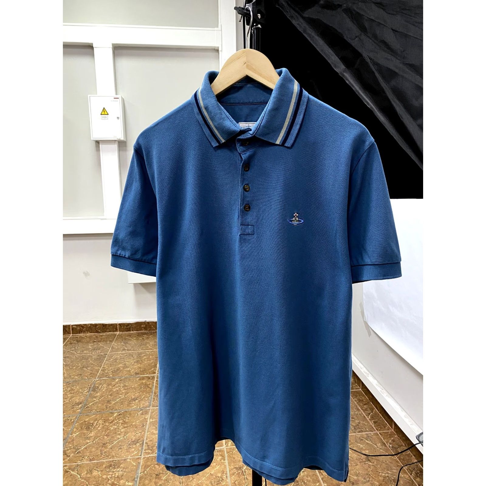 Vivienne Westwood Vivienne Westwood polo shirt XL blue Men Polo XL/blue, Defect on last photo, Colorful, 90s-Event style Size US XL / EU 56 / 4 - 2 Thumbnail