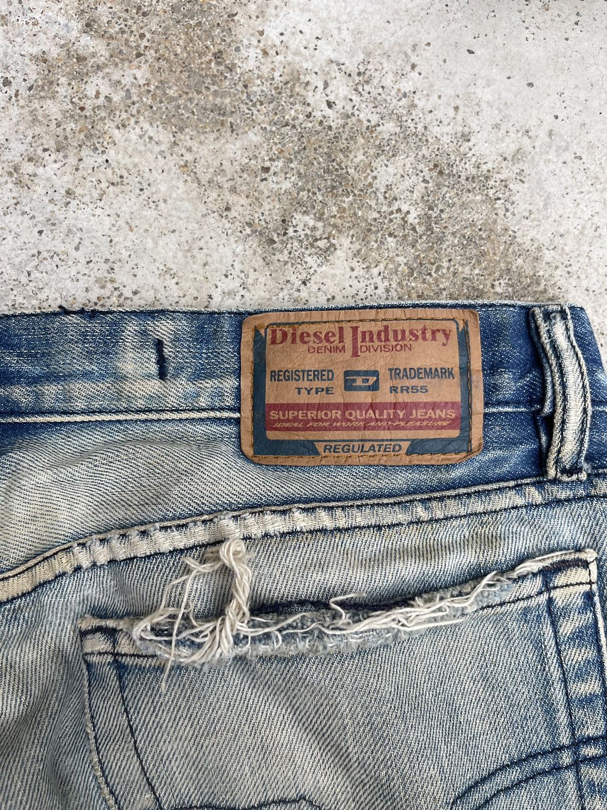Diesel Vintage Diesel Industry RR55 Selvedge Denim Jeans Size US 30 / EU 46 - 9 Thumbnail