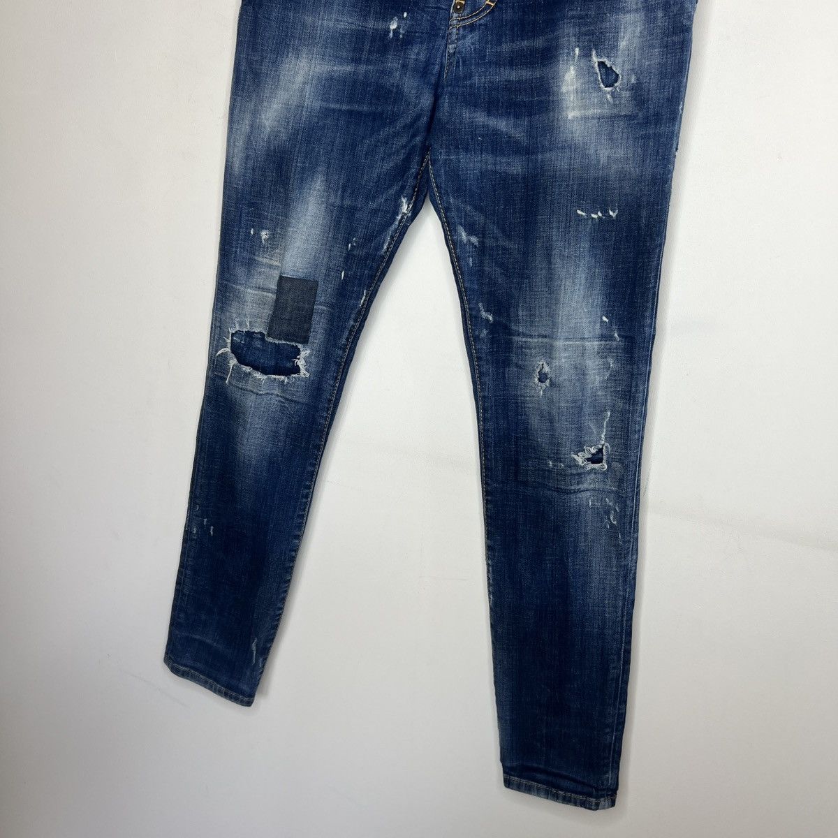 Dsquared2 Dsquared Jeans Slim Fit Blue Denim Italy Vintage Faded Y2K Size US 32 / EU 48 - 2 Thumbnail