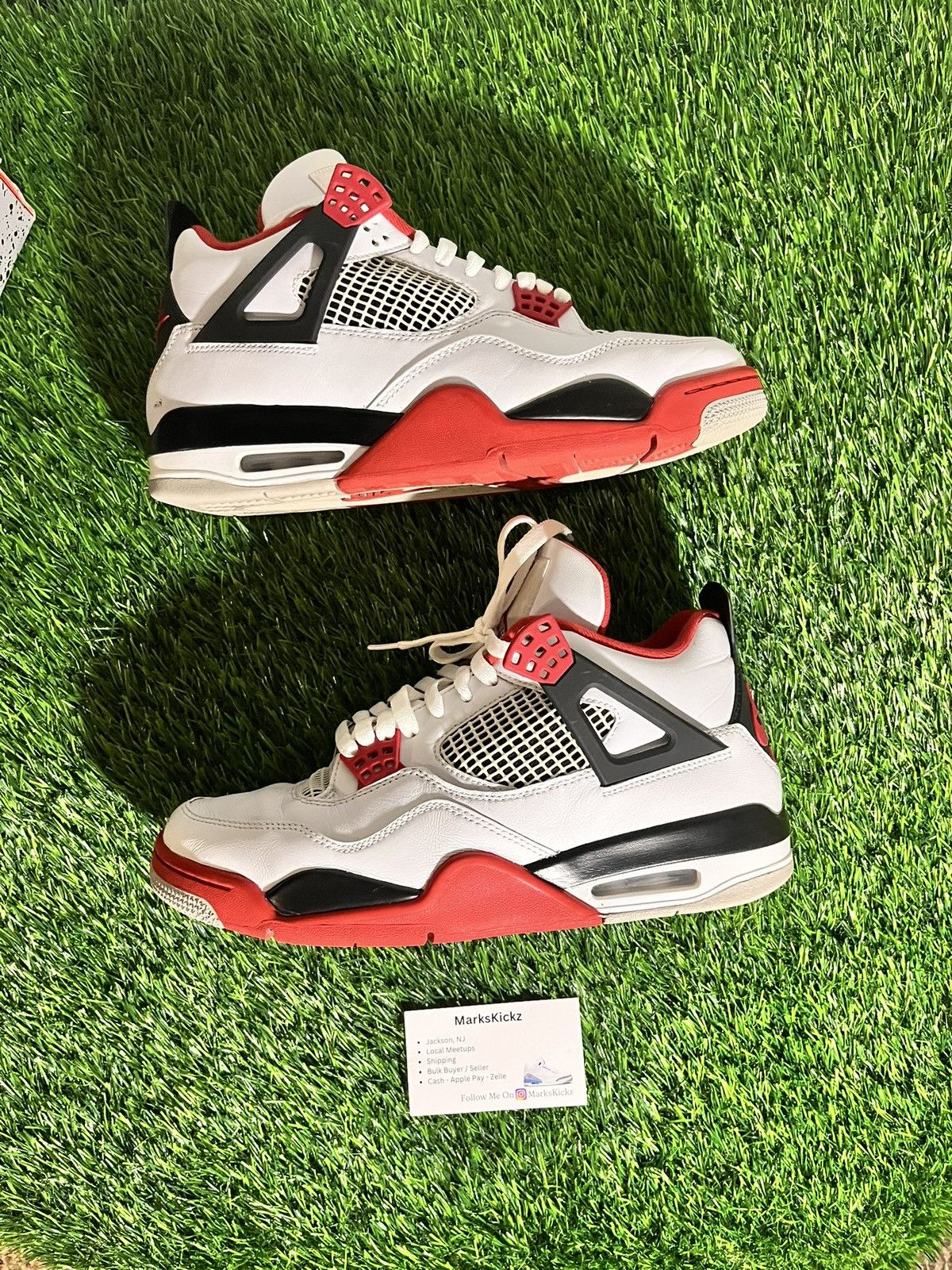 Jordan Brand air jordan 4 retro fire red size 10.5 Size US 10.5 / EU 43-44 - 5 Thumbnail