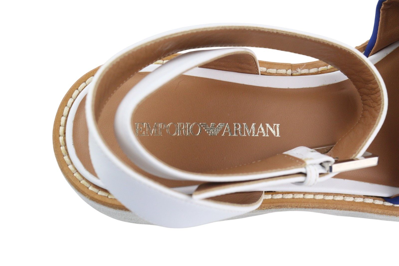 Emporio Armani X3U092 EU37 Blue White Platform 84788 Size US 6 / IT 36 - 8 Thumbnail