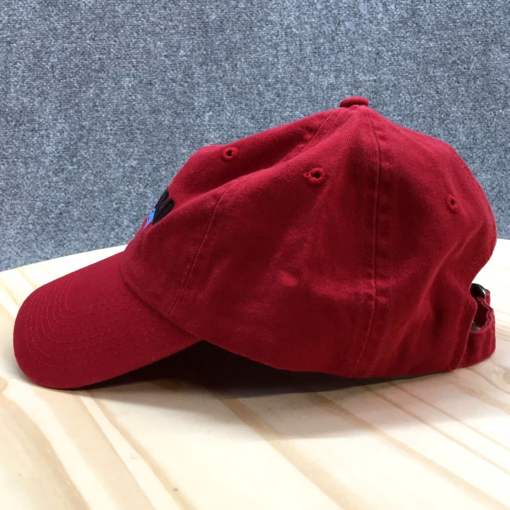Umbro Fahrenheit Lake Zumbro Baseball Cap Hat Red Mens One Size Adjustable Curved Brim Casual Size ONE SIZE - 4 Thumbnail