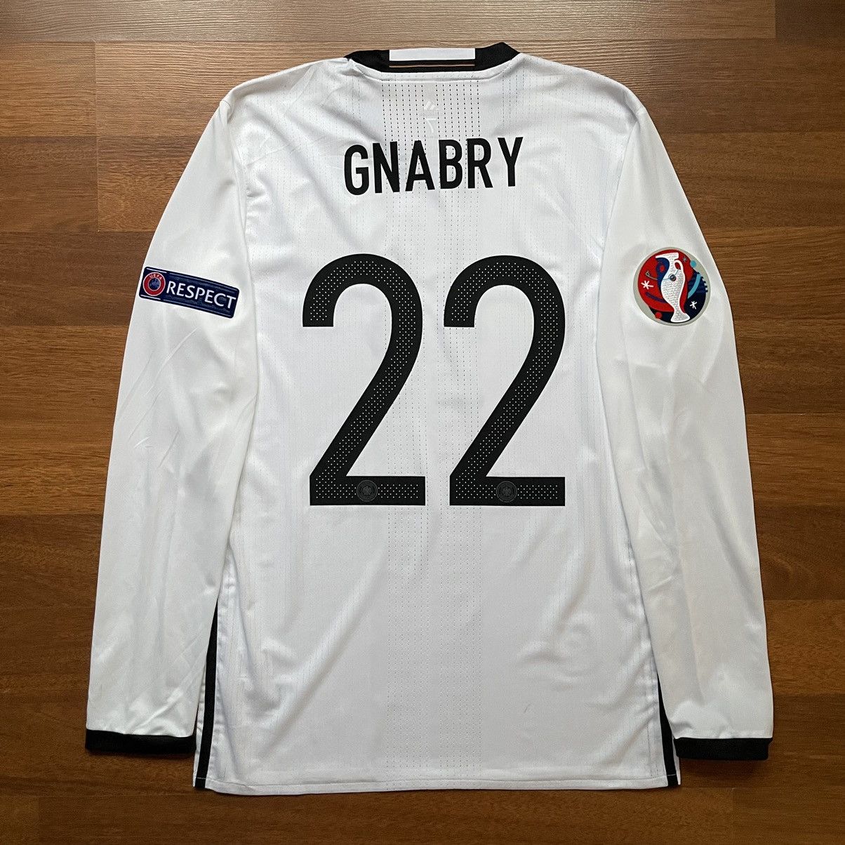 GERMANY ADIDAS ADIZERO 2016 HOME JERSEY #22 GNABRY